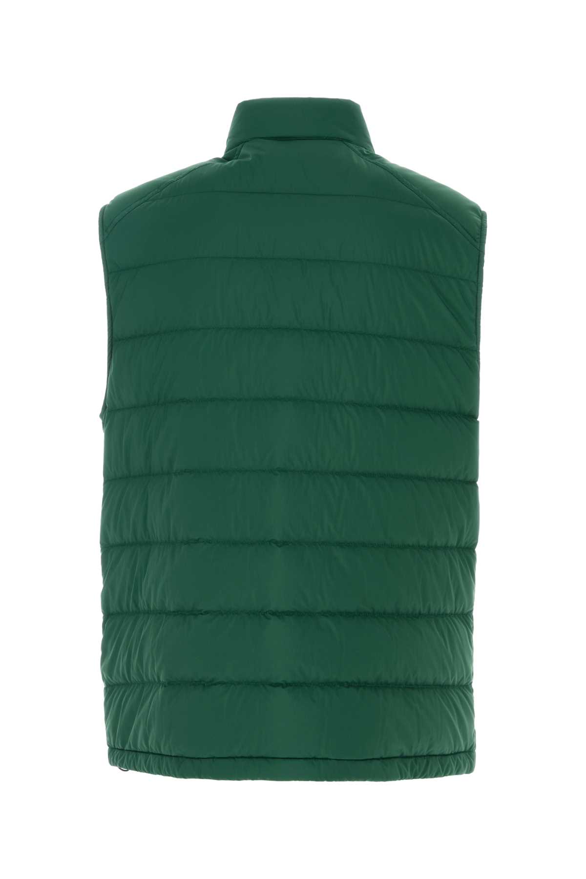 Shop Moncler Dark Green Nylon Barthe Vest