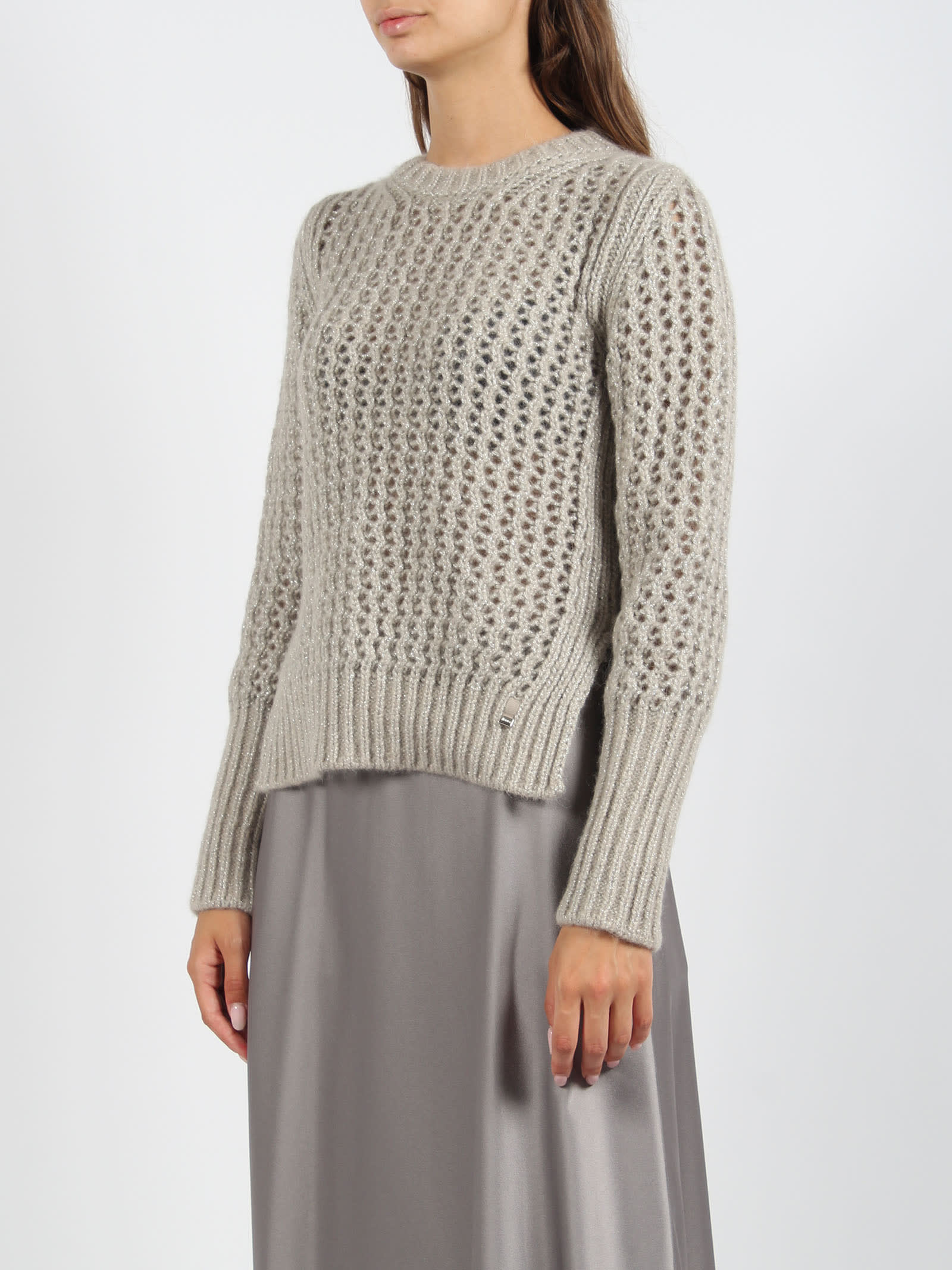 Shop Herno Nevegal Resort Sweater In Nude & Neutrals