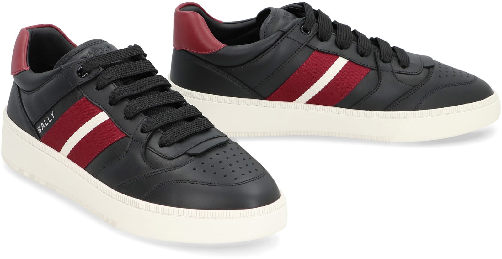 BALLY REBBY LEATHER LOW-TOP SNEAKERS