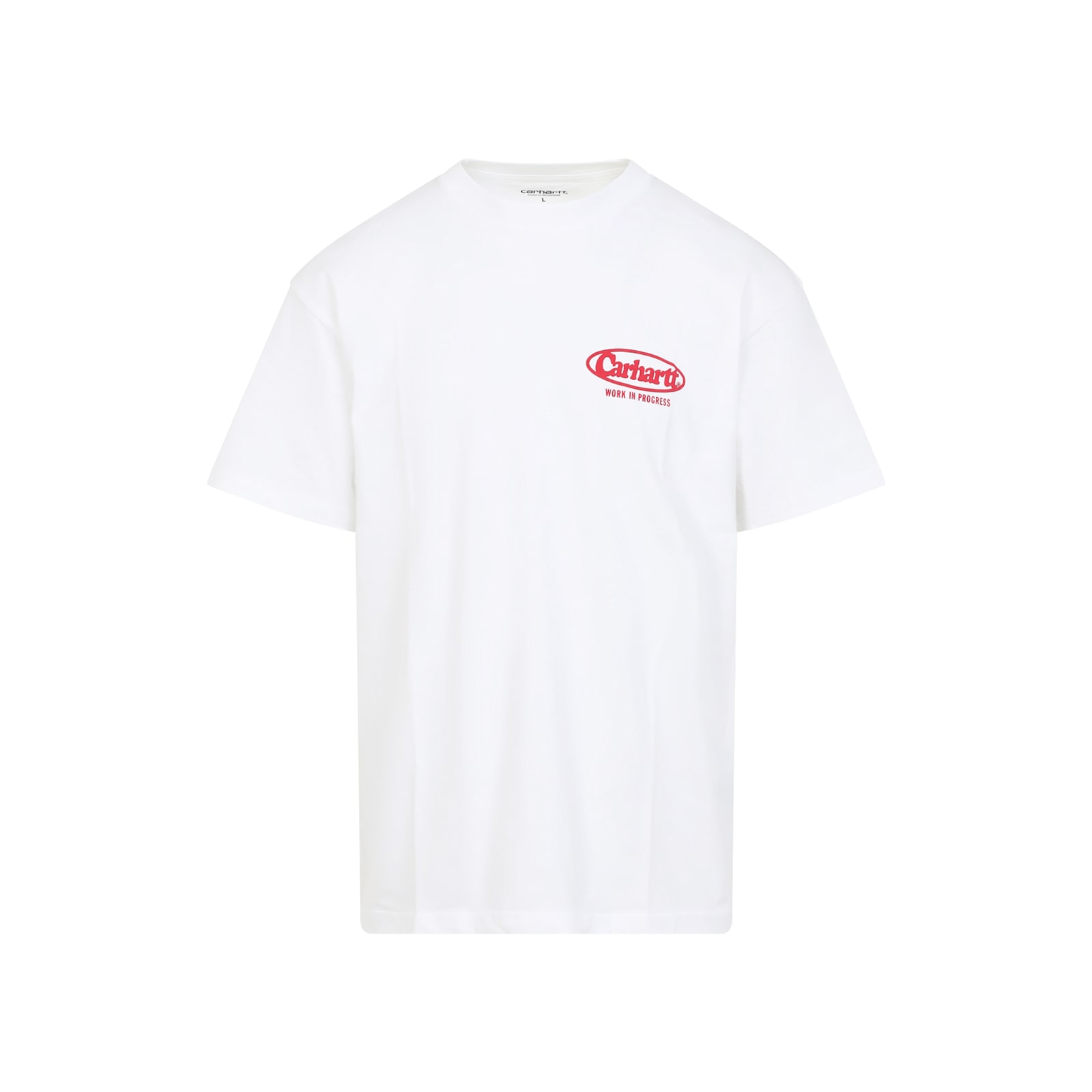 Carhartt Cotton Crew Neck T-shirt With Graphic Print In White
