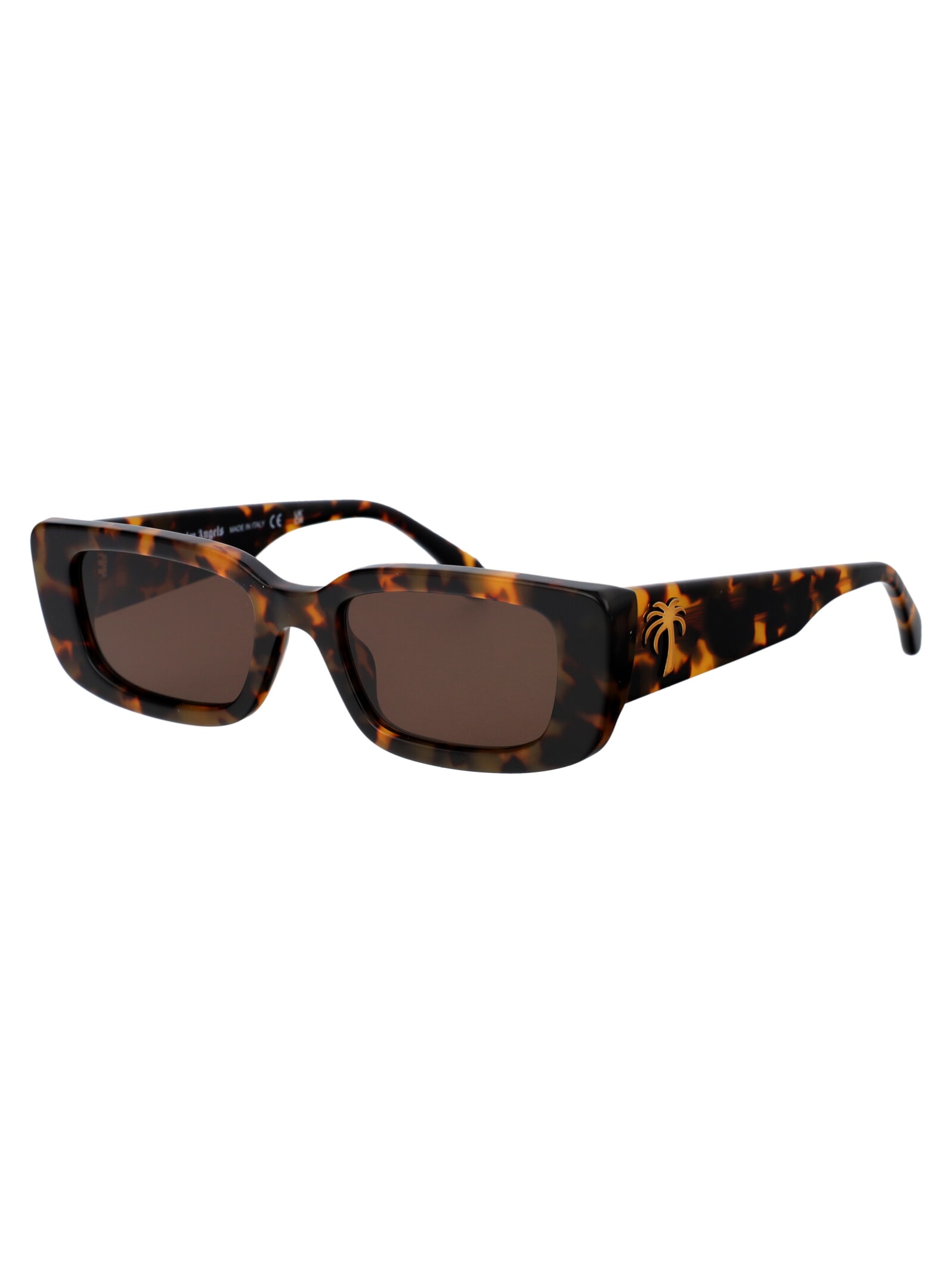 Shop Palm Angels Yosemite Sunglasses In 6064 Havana