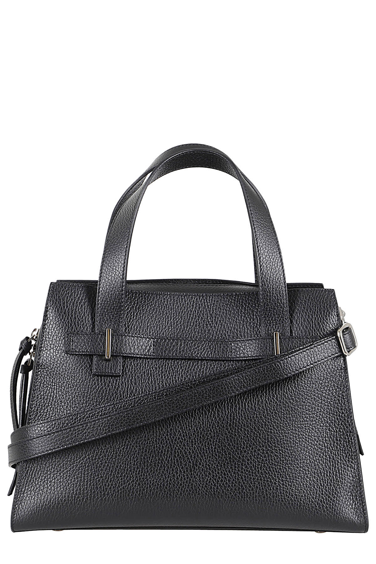 Shop Orciani Borsa A Mano Posh Medium Sense In Ner Nero