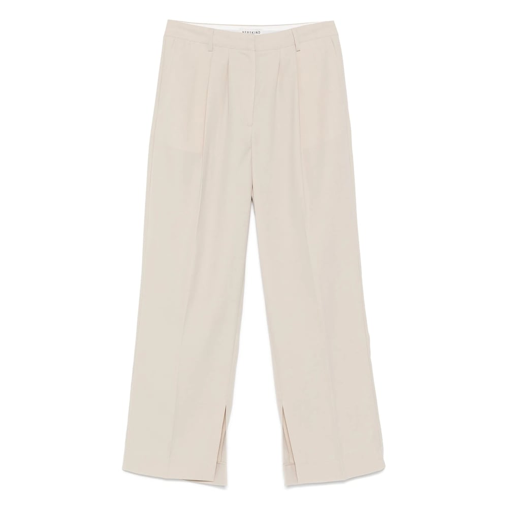 Herskind Pleat-detailed Trousers In Beige