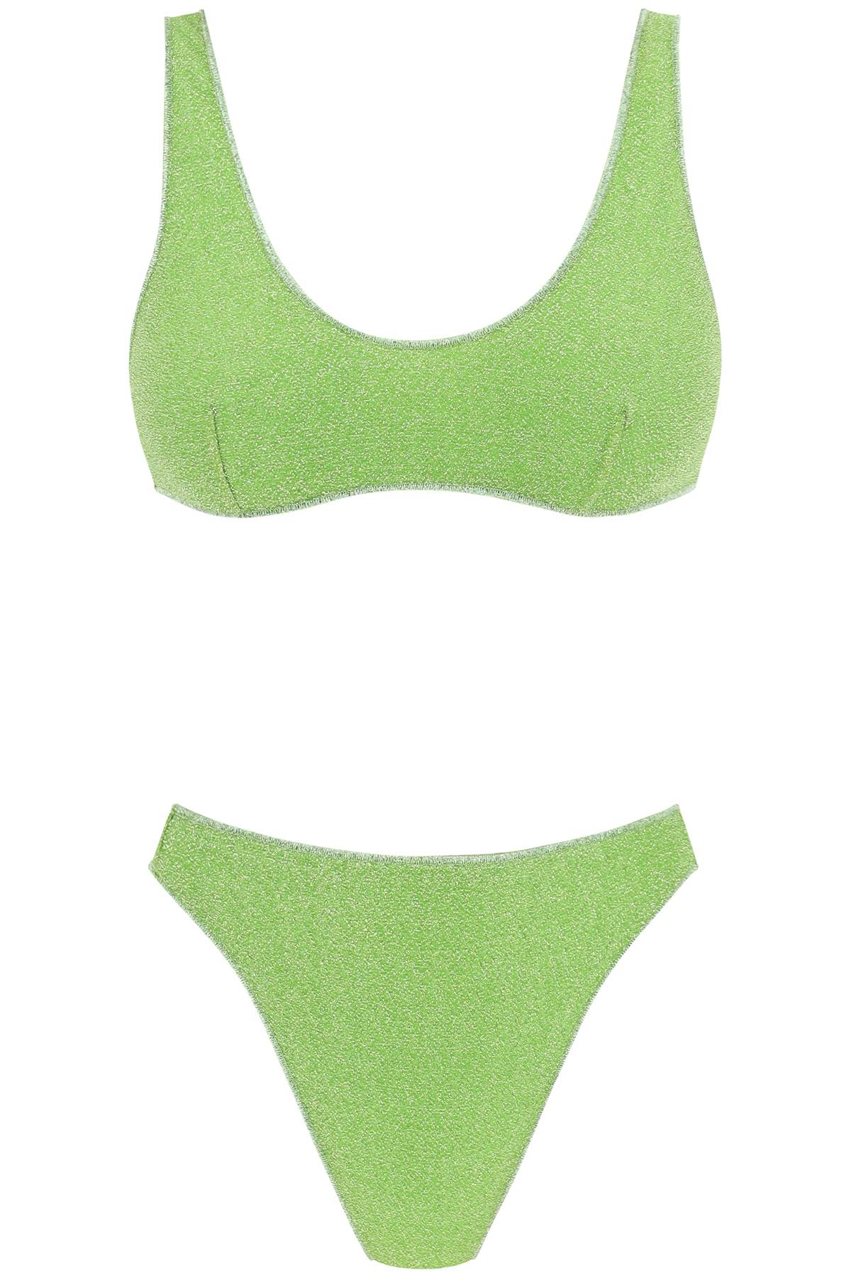 Shop Oseree Lumiã¨re Bikini In Lime (green)