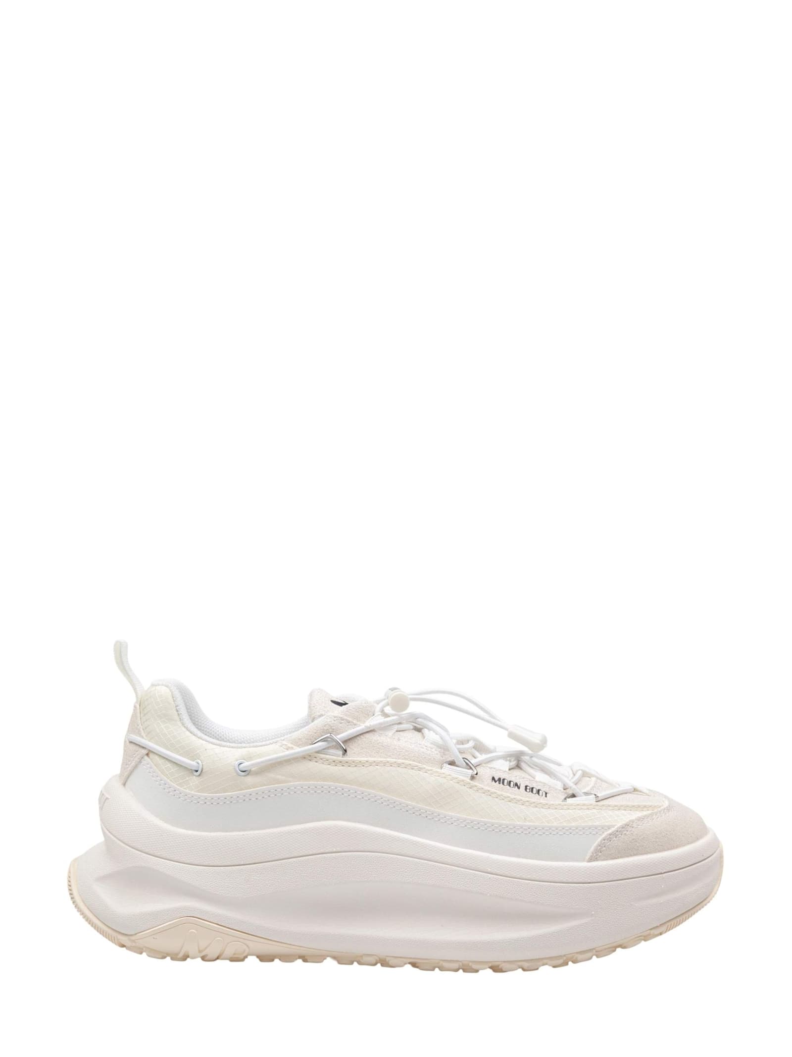 Moon Boot Sneakers Moon247 In Pelle E Tessuto Colore Bianco In White