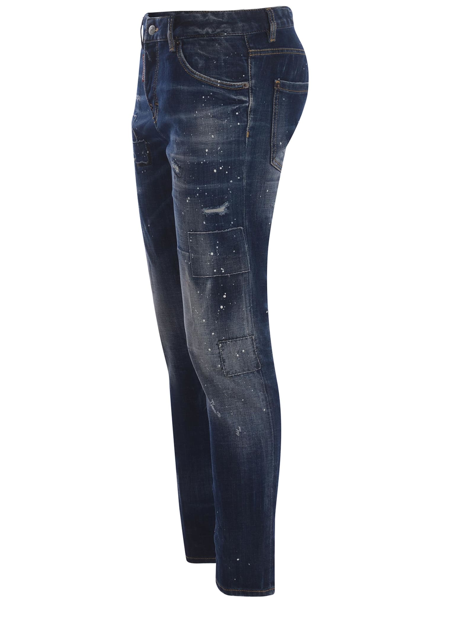 Shop Dsquared2 Jeans  Cool Girl Made Of Denim In Denim Blu