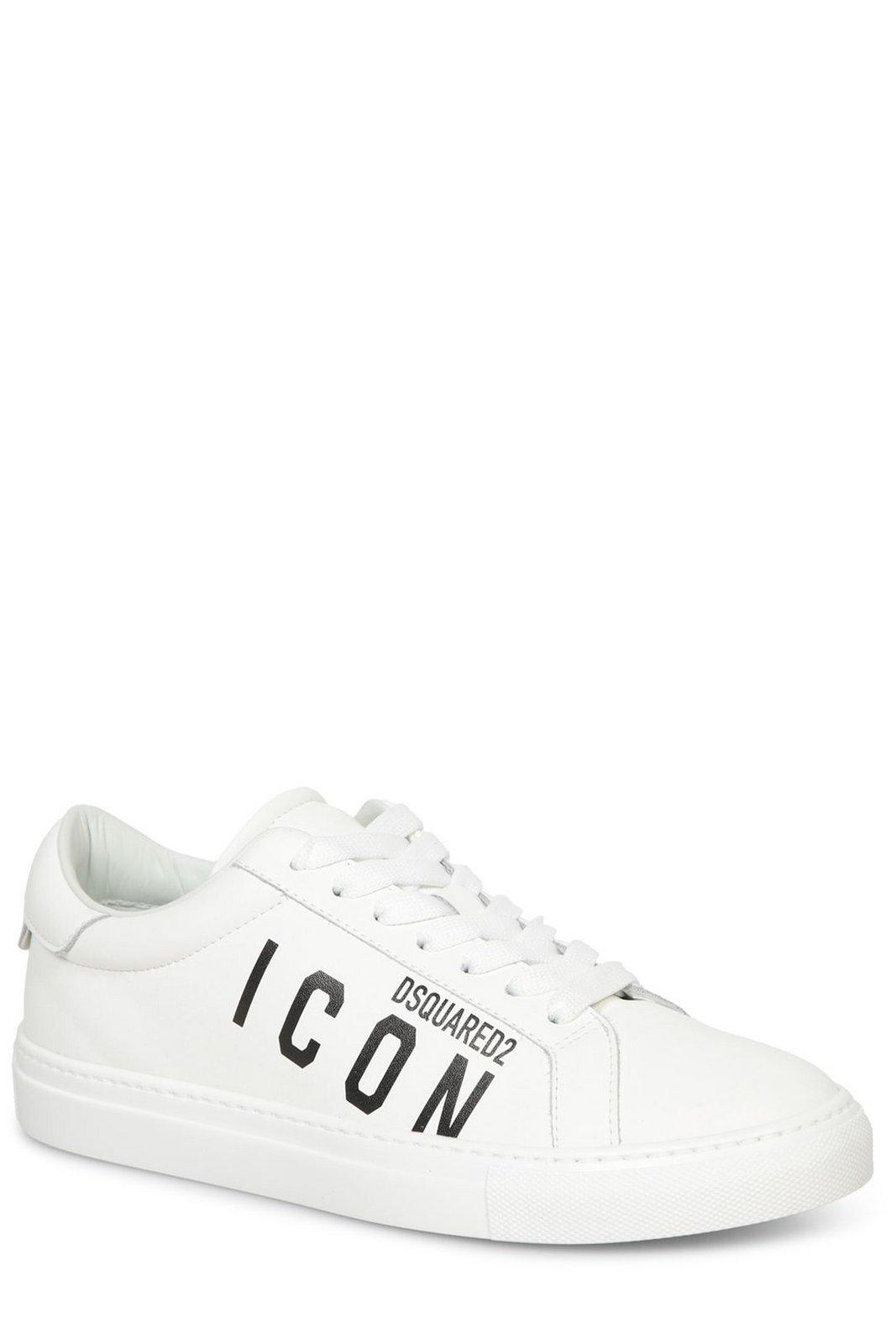 Shop Dsquared2 Boxer Sneakers In White