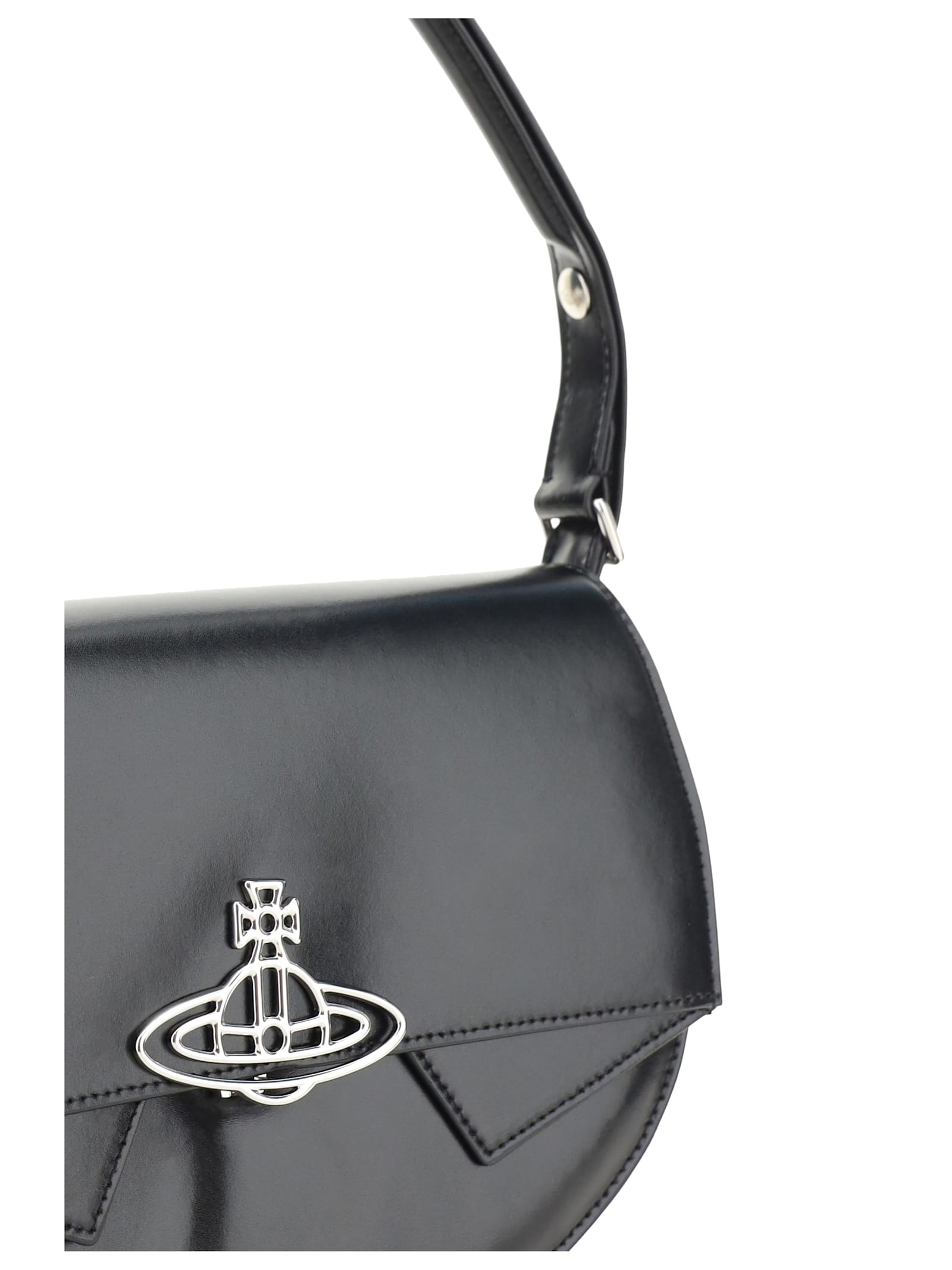 Shop Vivienne Westwood Sadie Shoulder Bag In Black