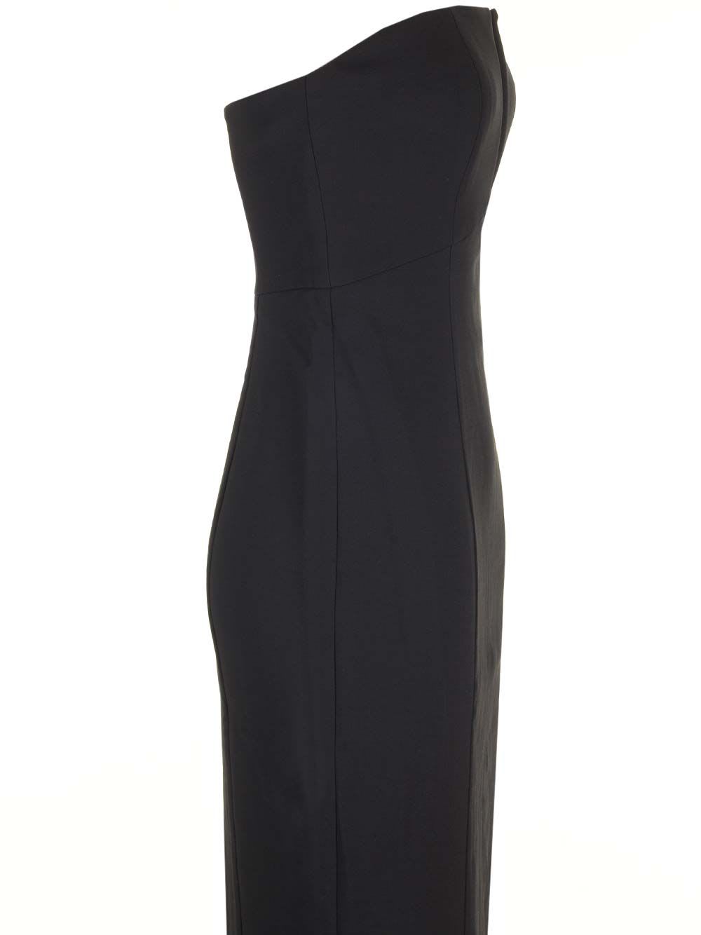 Shop Roland Mouret Stretch Midi Dress In Black