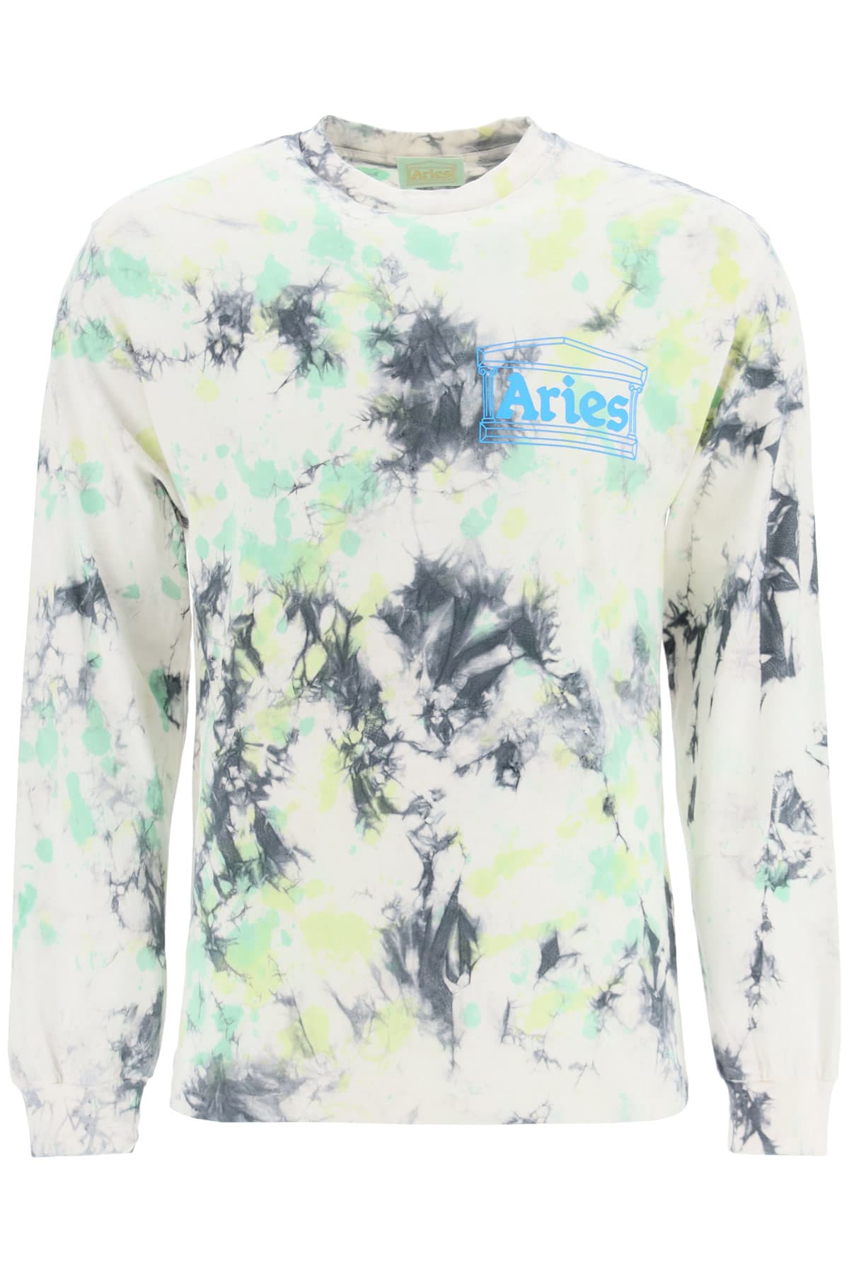 Aries Tie-dye T-shirt With Logo Print