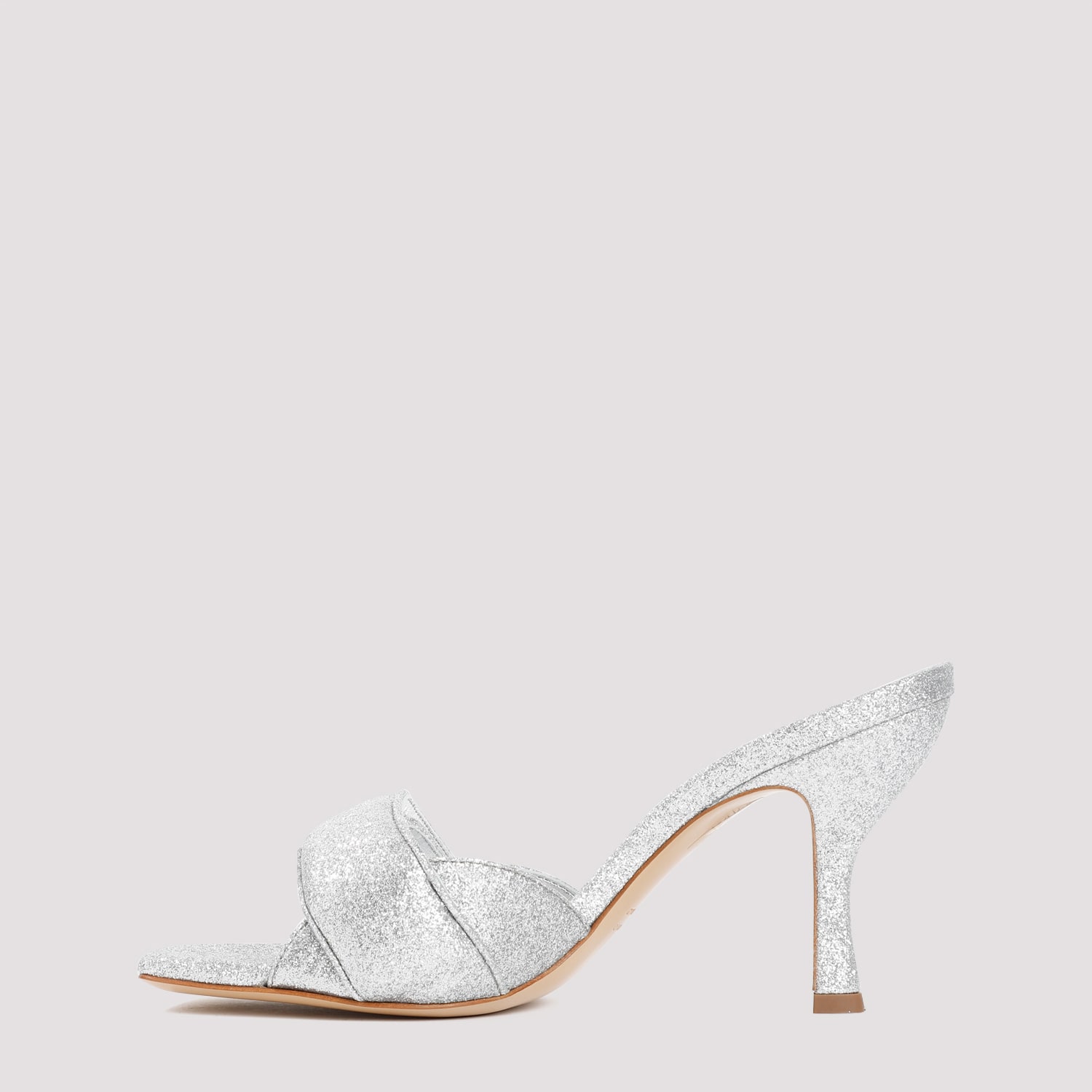 Shop Gia Borghini Gia Bordini Alodie Sandals In Silver Glitter