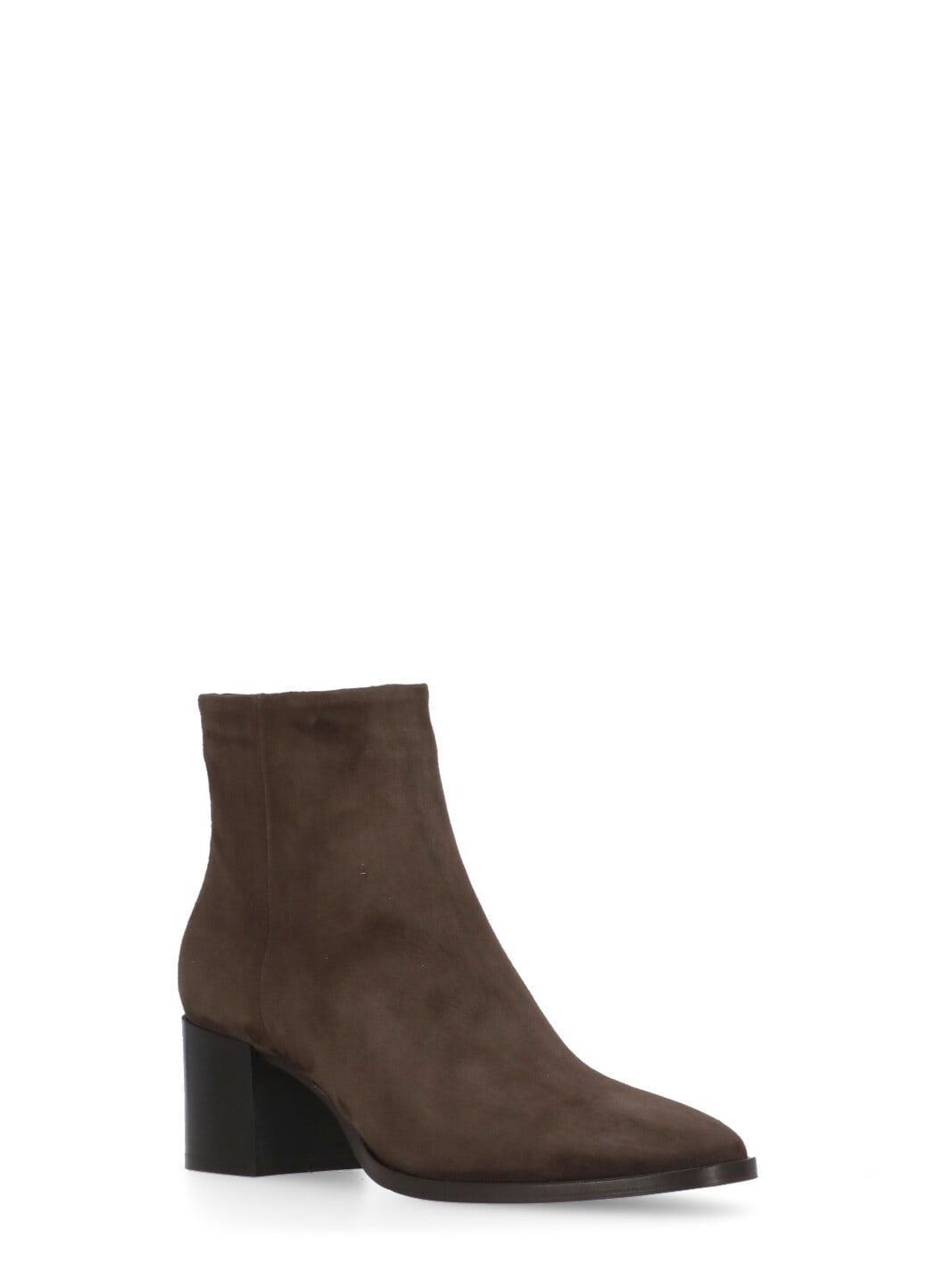 Shop Julie Dee Leather Ankle Boots In Brown