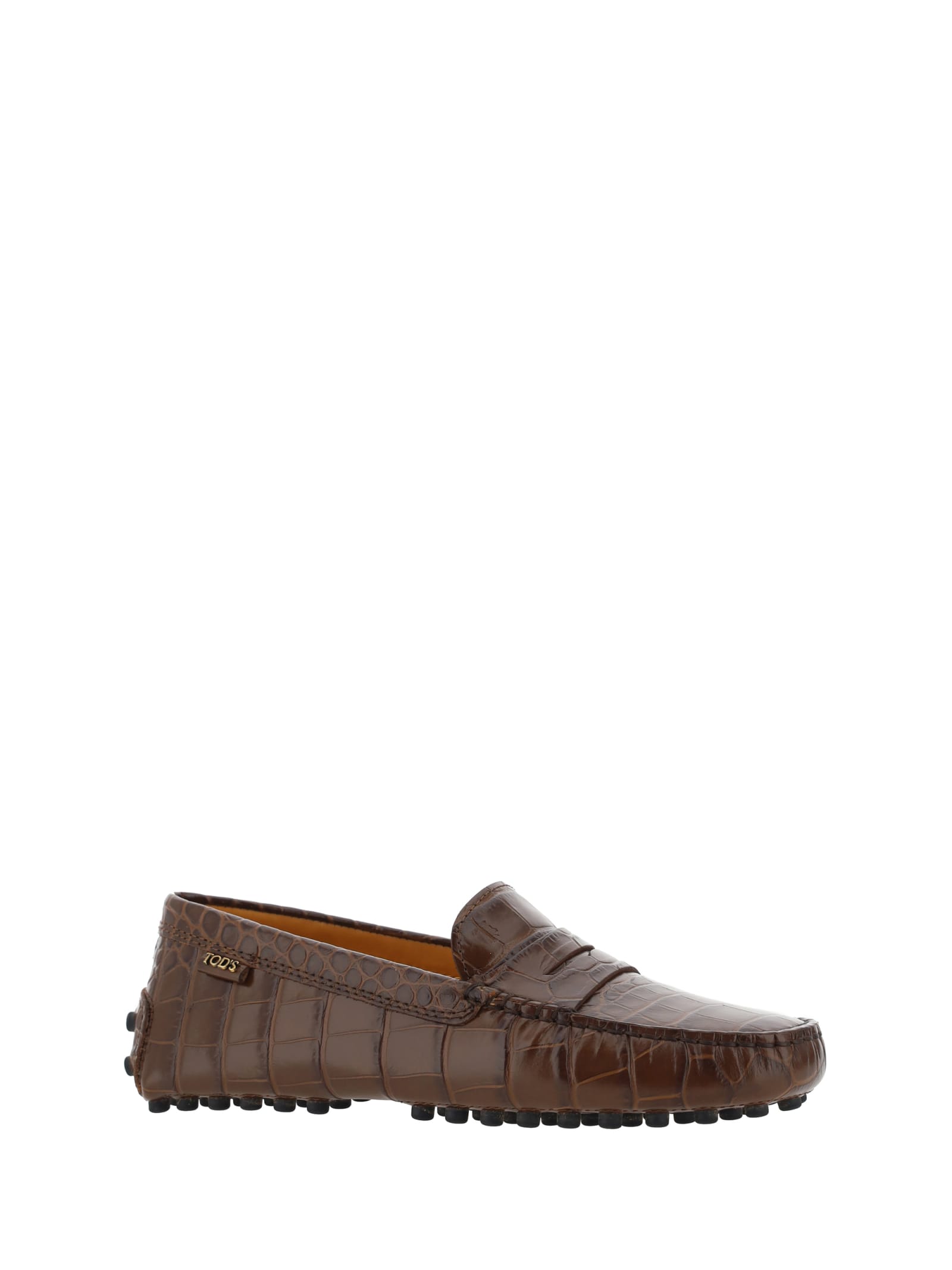 Shop Tod's Loafers In Brown