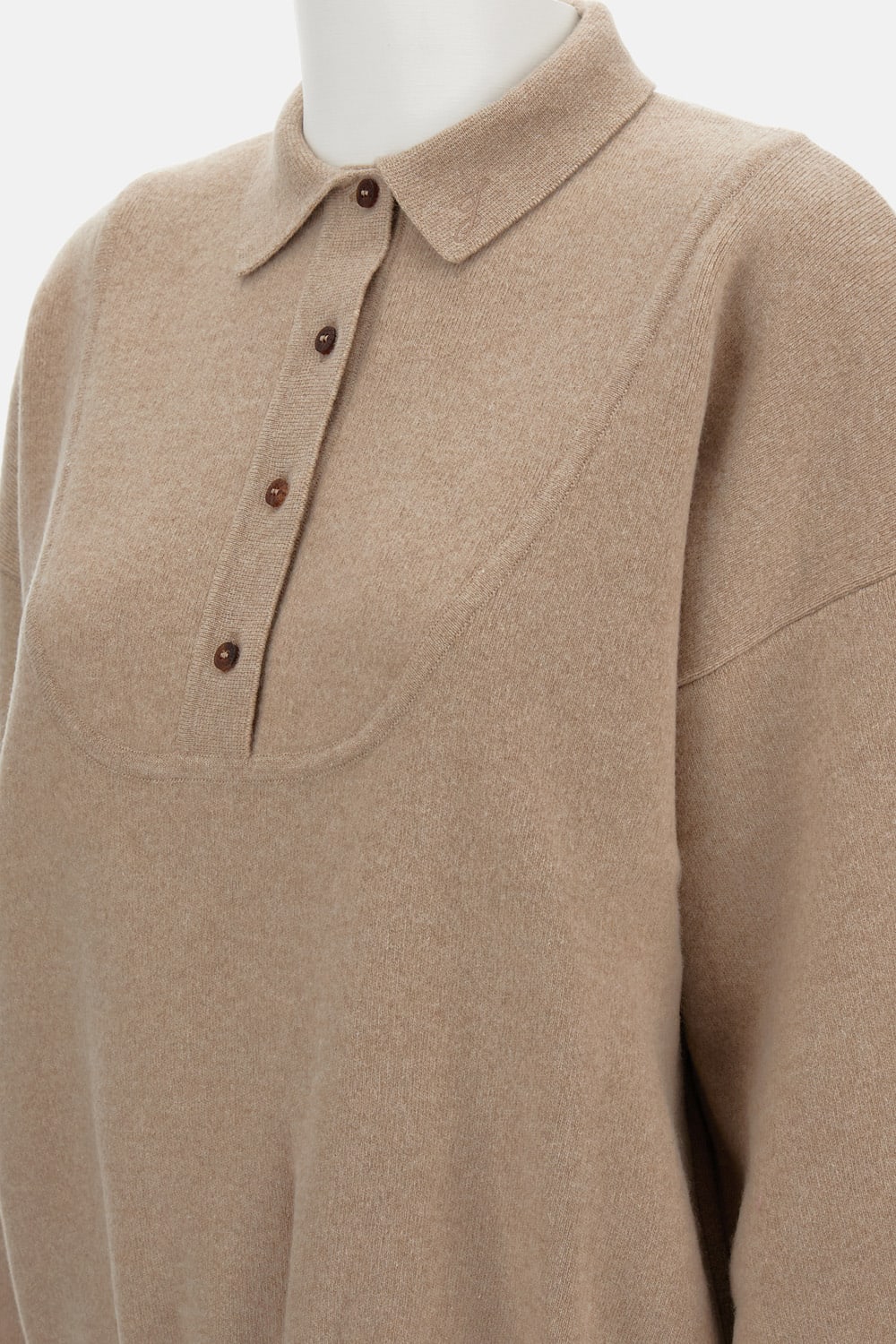 Jacquemus La Maille Vareuse Pallone Polo In Brown