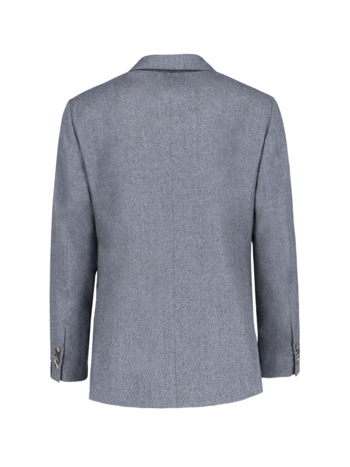 Shop Caruso Double-breasted Suit In Gray