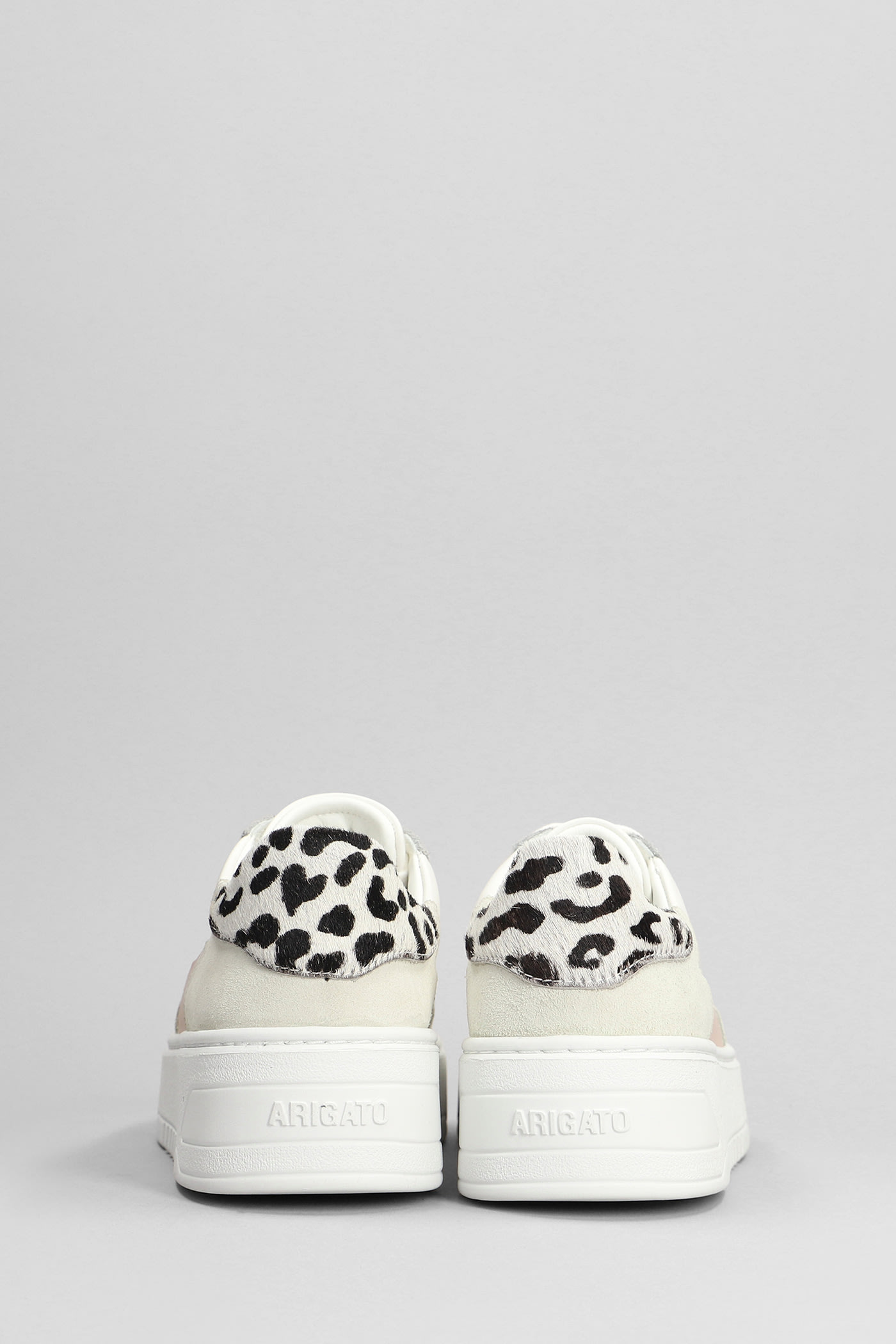 Shop Axel Arigato Orbit Sneakers In White Suede And Leather