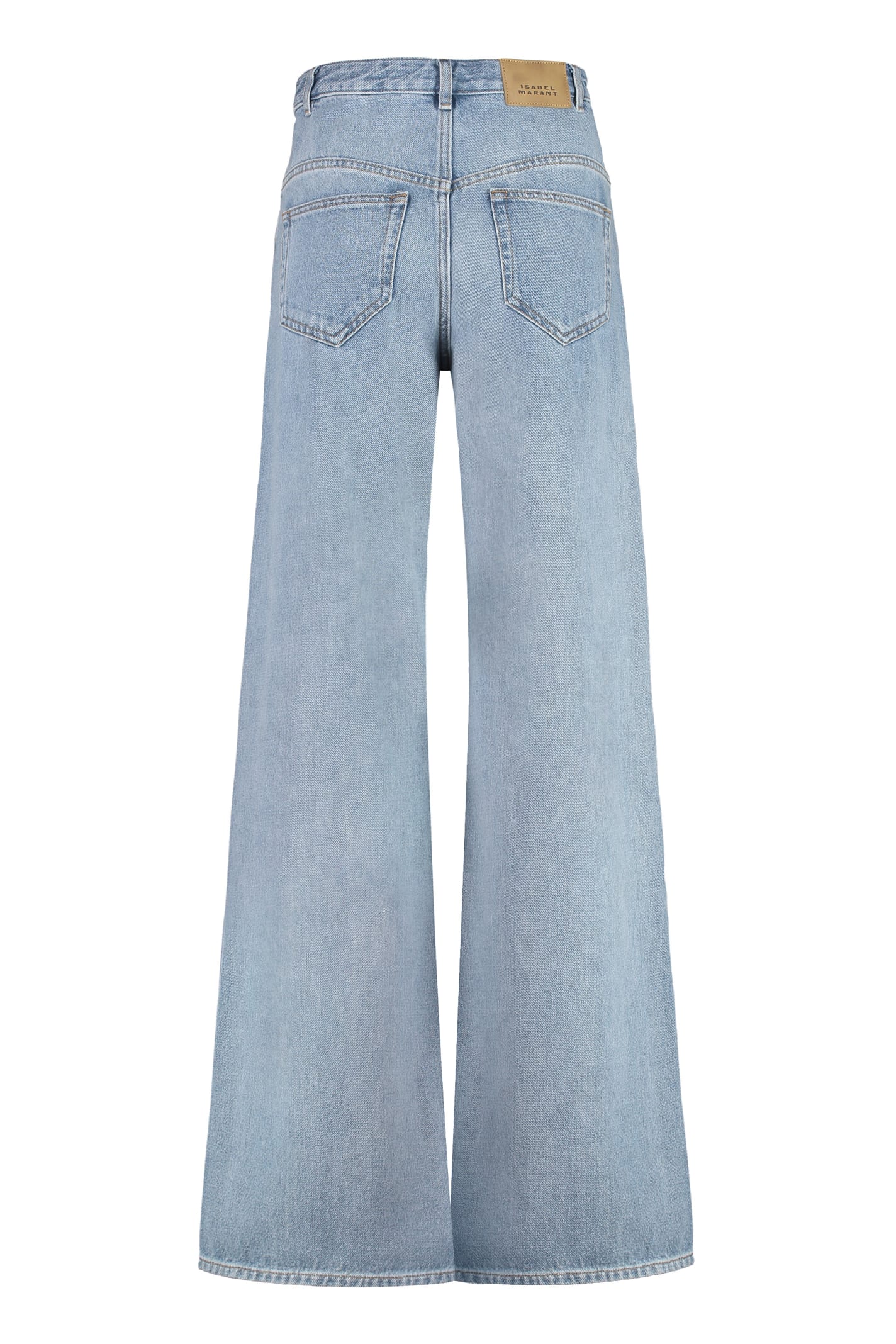 Shop Isabel Marant Lemony Wide-leg Jeans In Denim