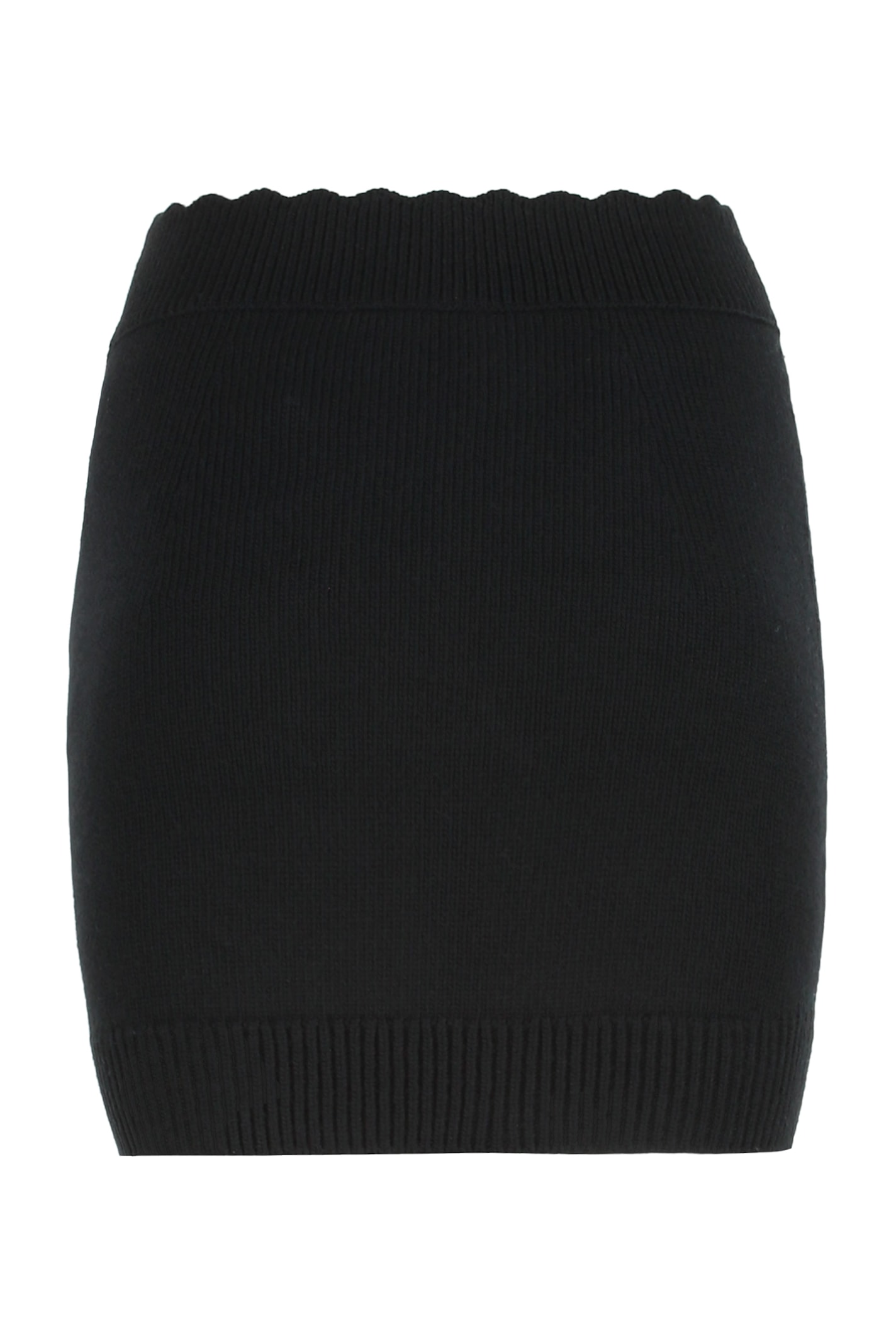Chloé Knit Mini Skirt Made Of Wool And Cashmere In Black