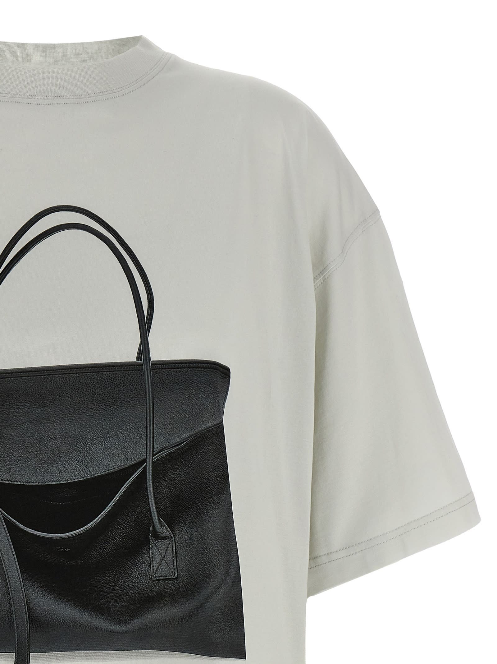 Balenciaga Oversized Graphic Print T-shirt In Gray