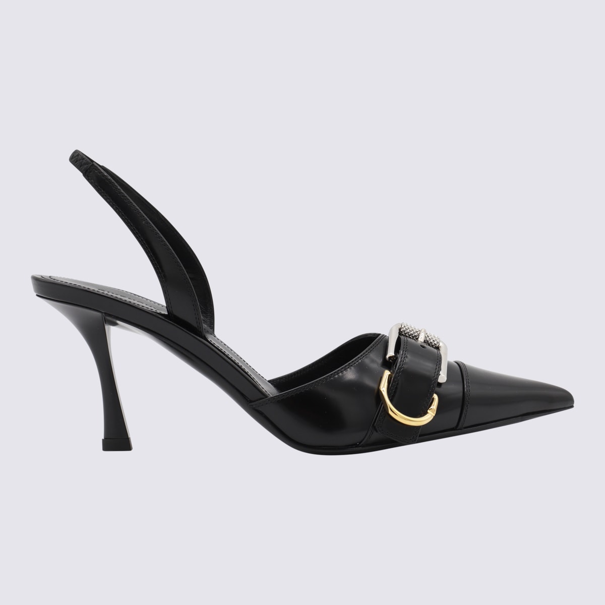 Shop Givenchy Black Leather Pumps