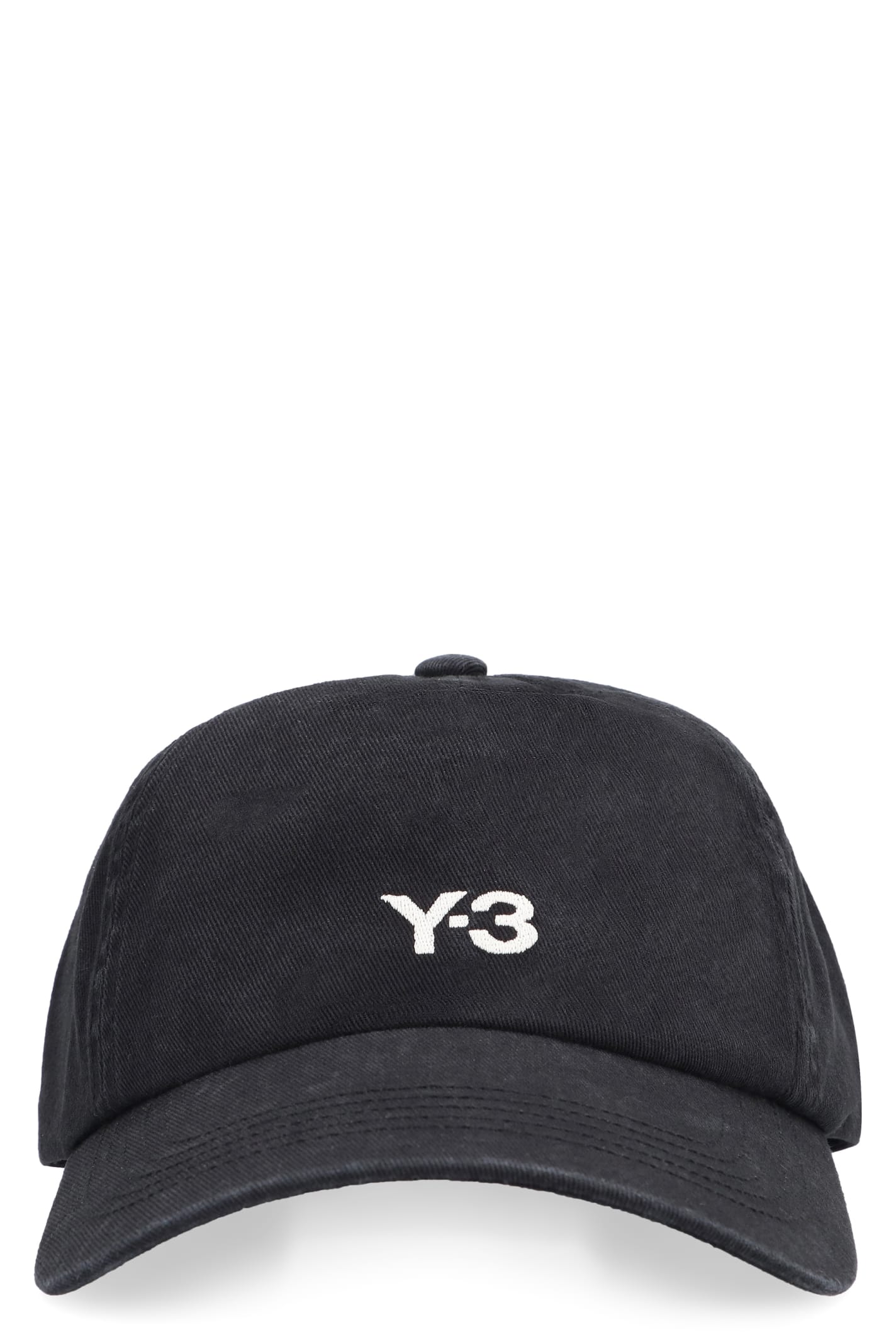 Shop Y-3 Dad Logo Baseball Cap In Black
