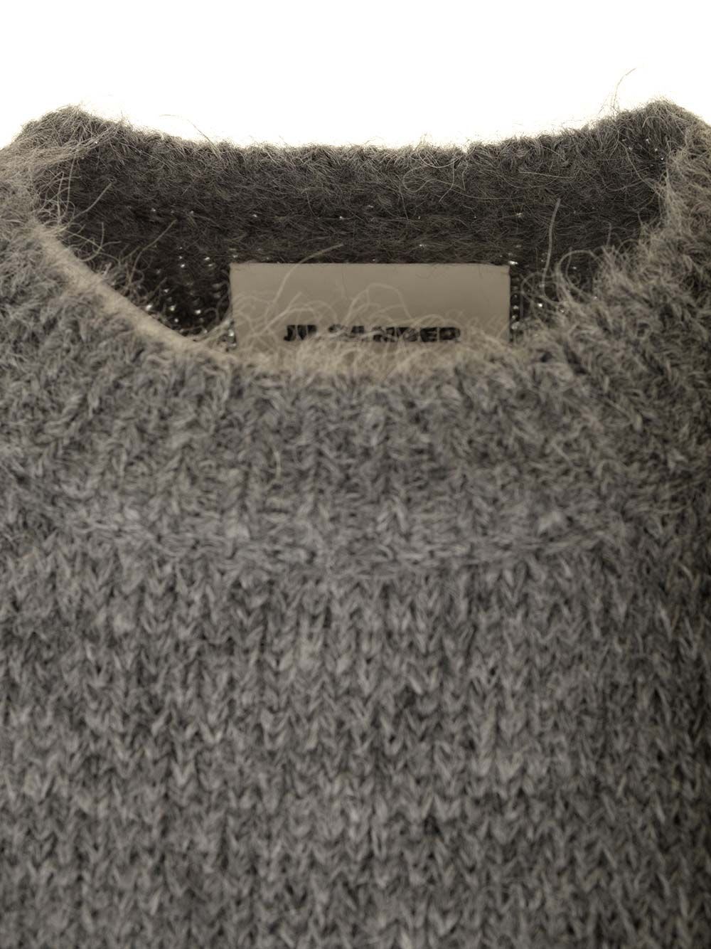 Shop Jil Sander Crewneck Sweater In Grey