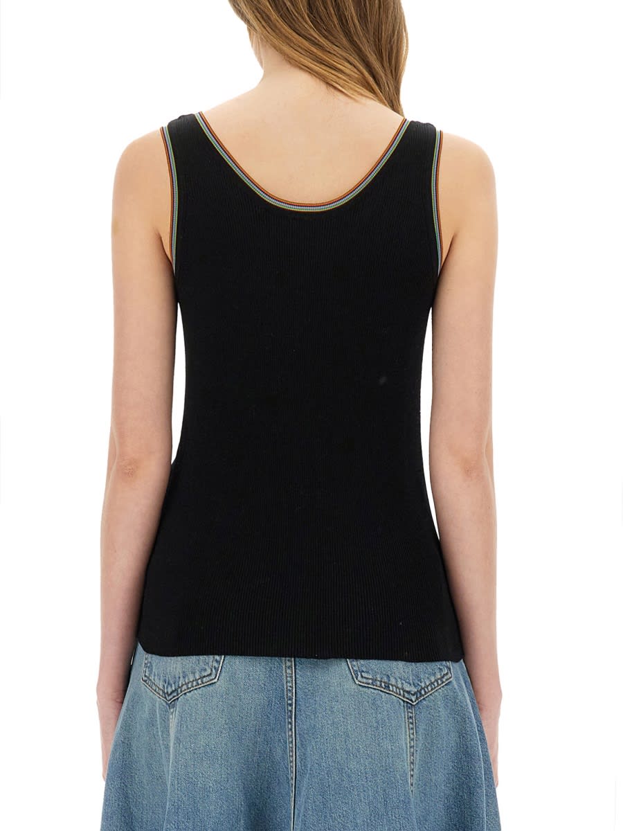 Paul Smith Cotton Tank Top In Black