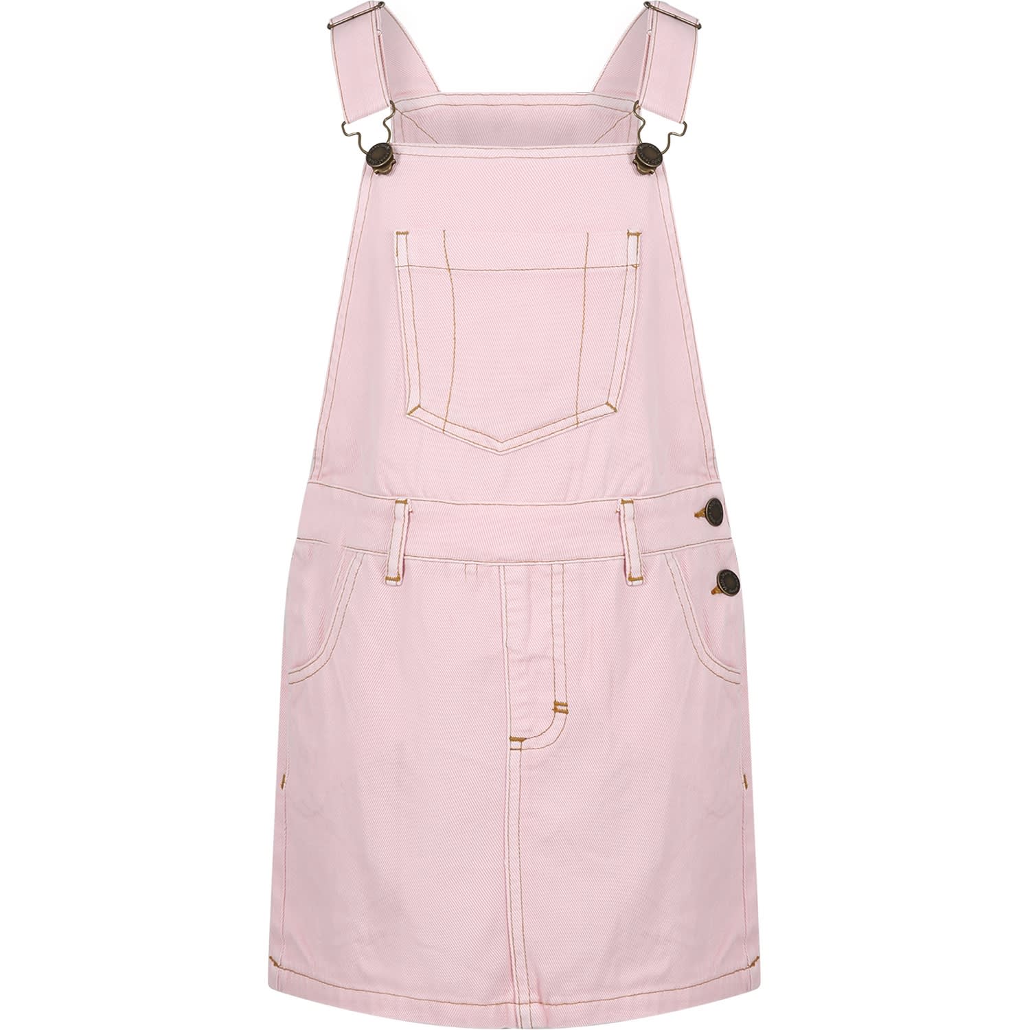 Molo Kids' Pink Skirt For Girl With Logo