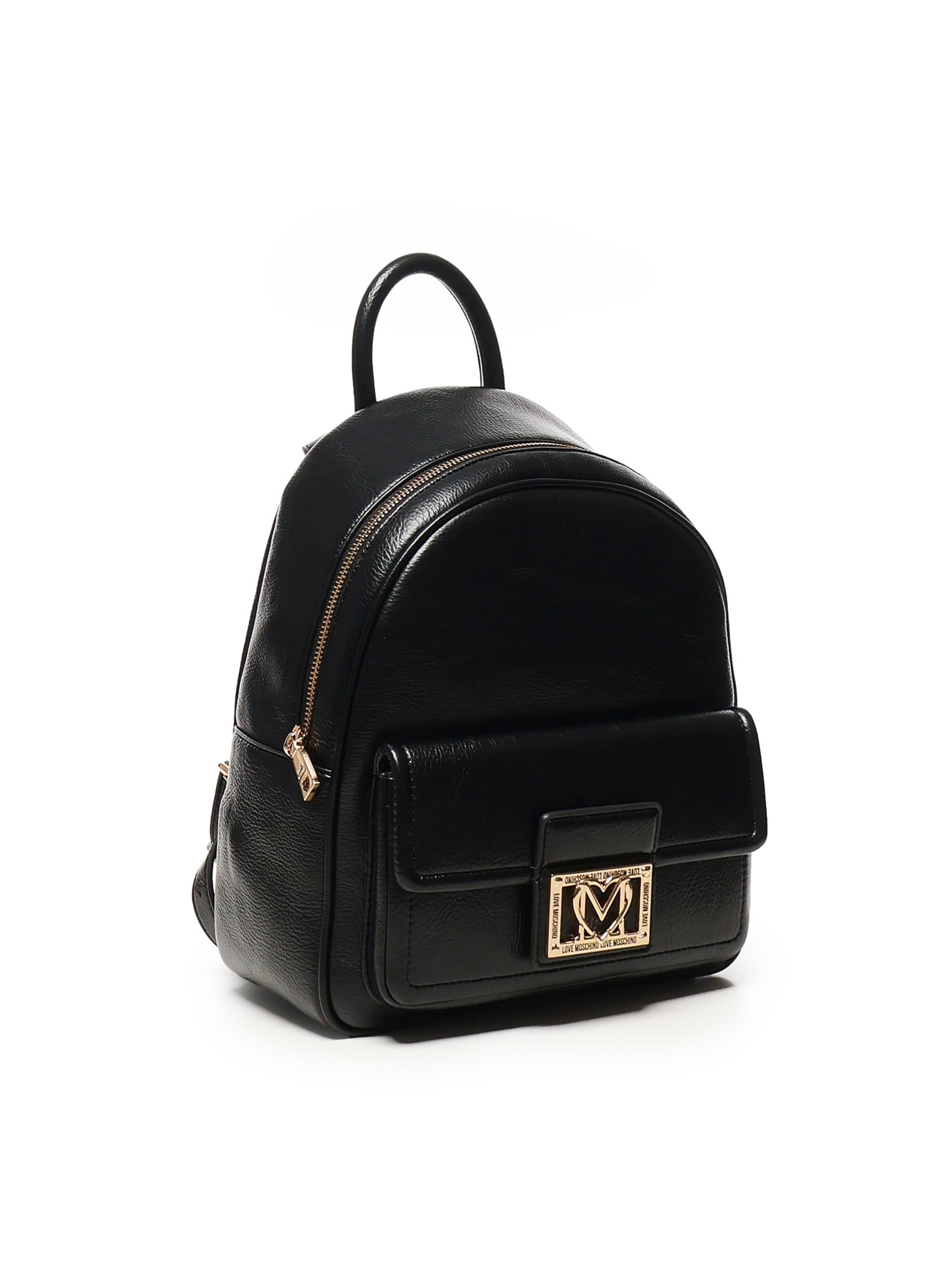 Love Moschino Backpack With Logo In Black
