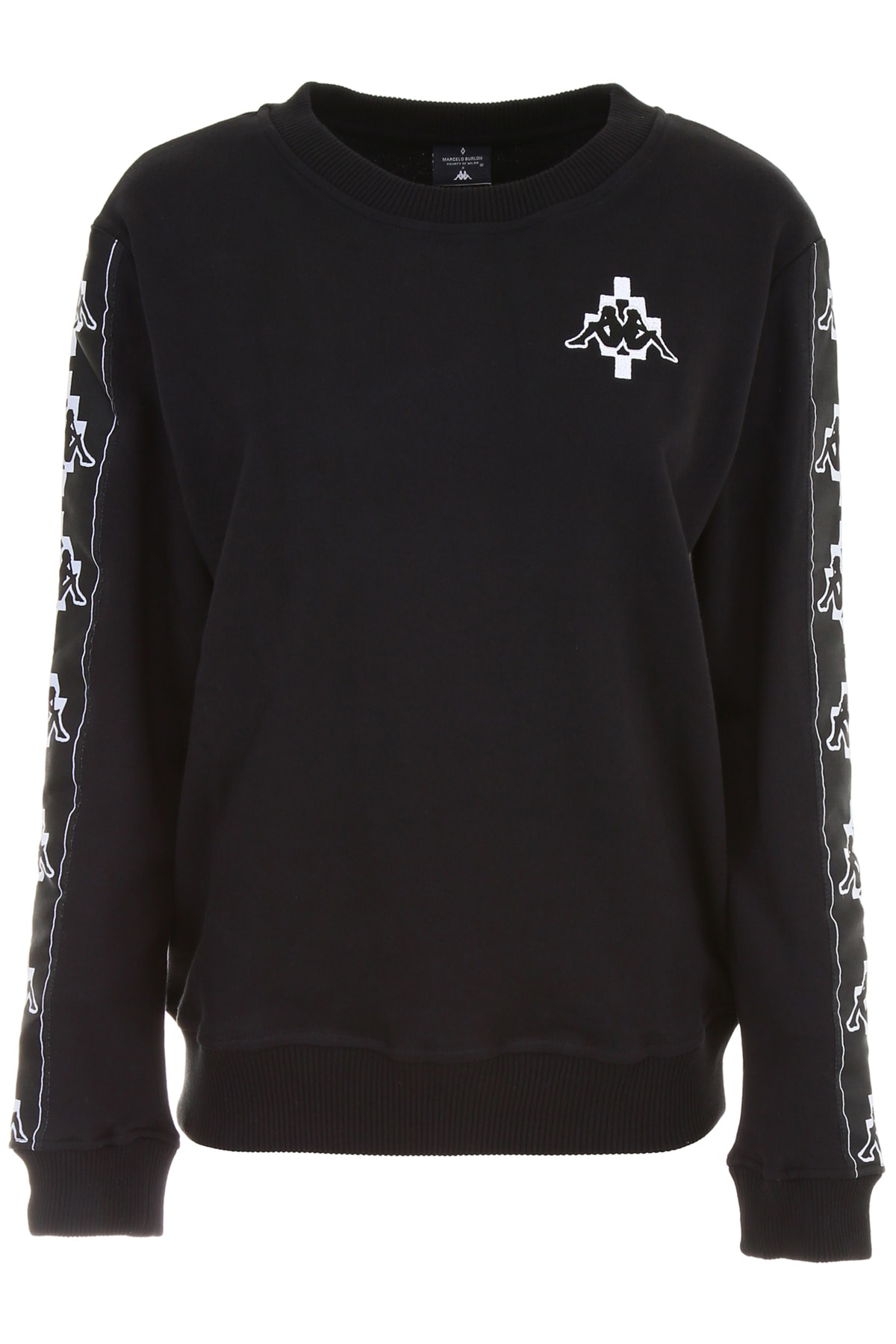 kappa black and white sweater