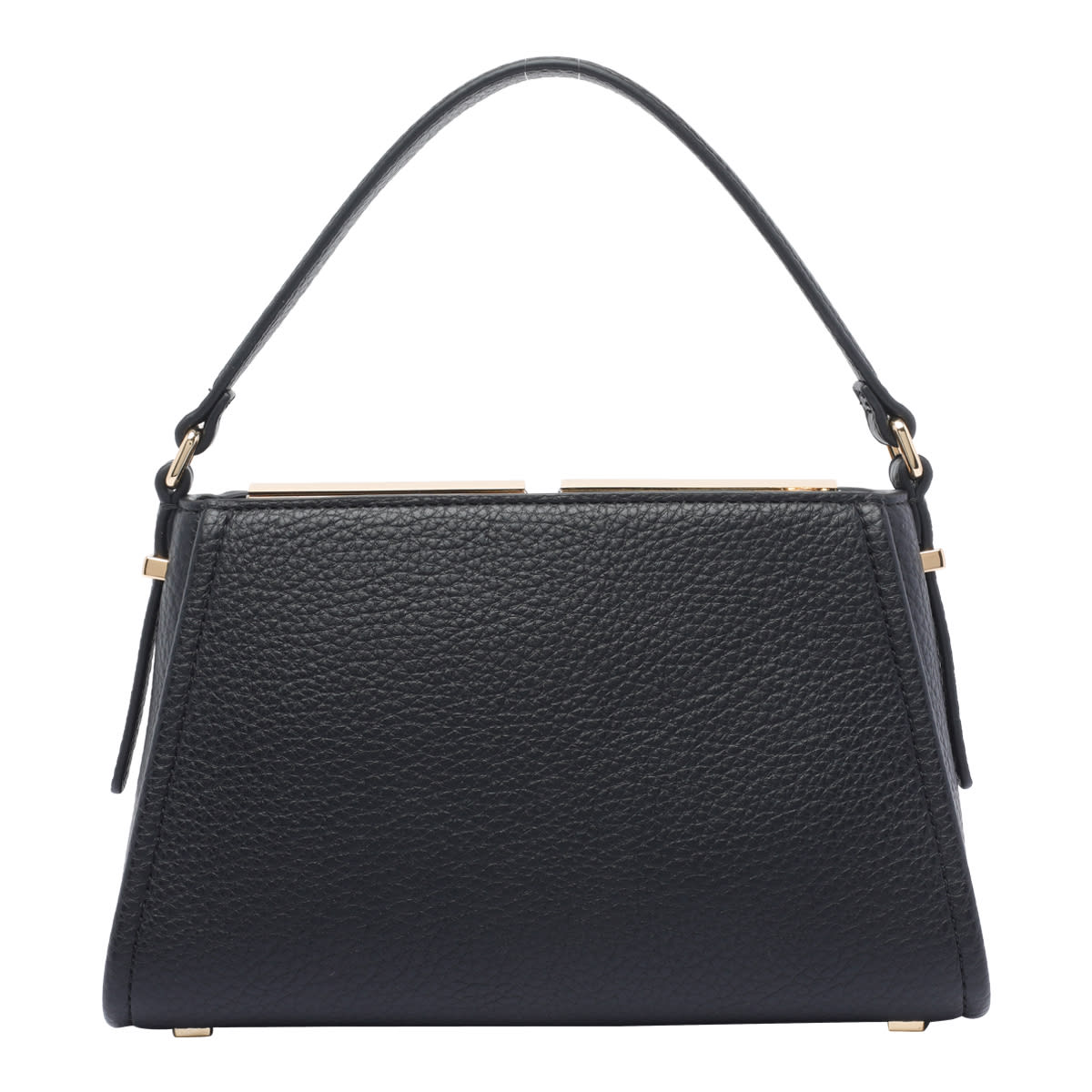 Elisabetta Franchi Small Logo Shoulder Bag Shoulder Bags Black In Black