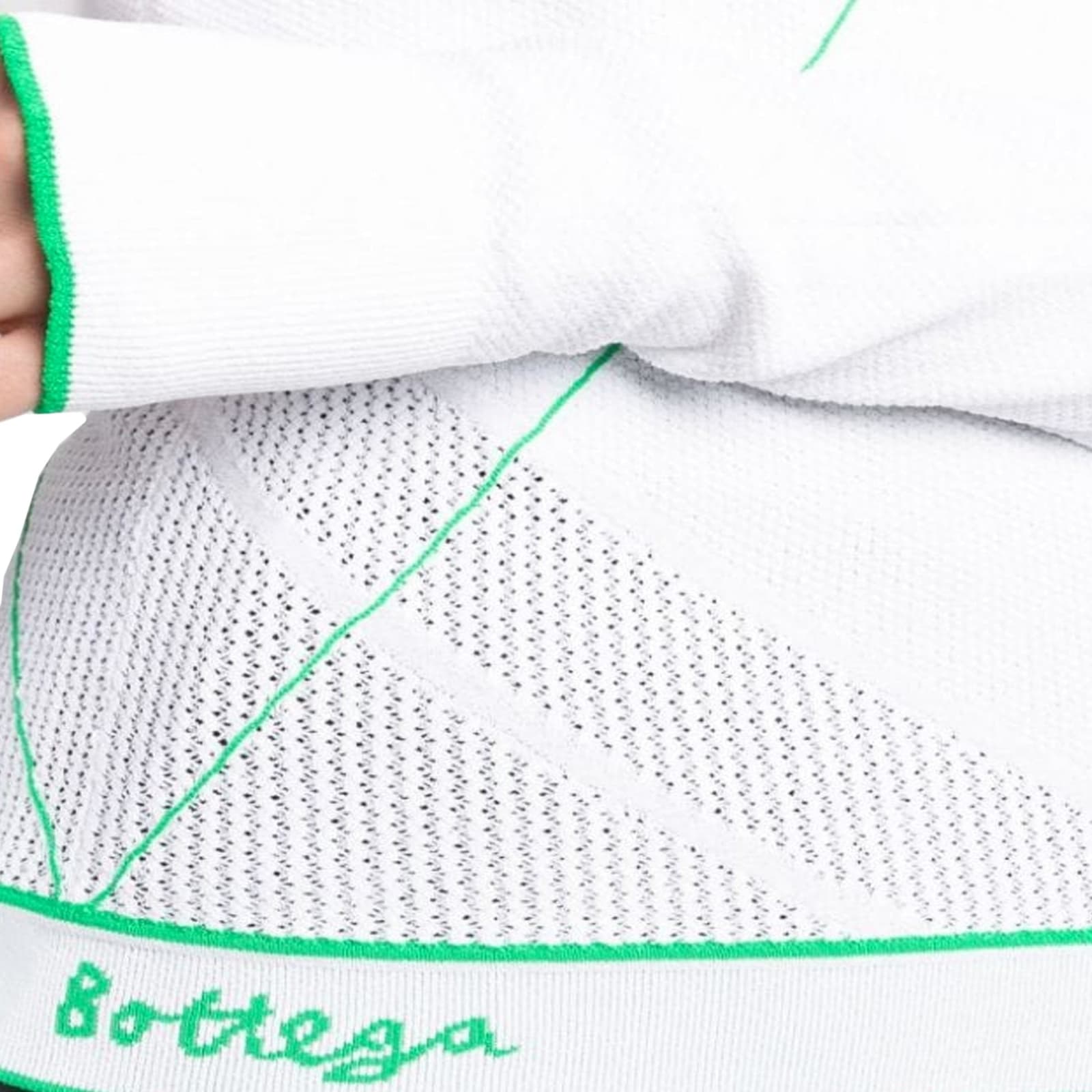Shop Bottega Veneta Logo Sweater In White