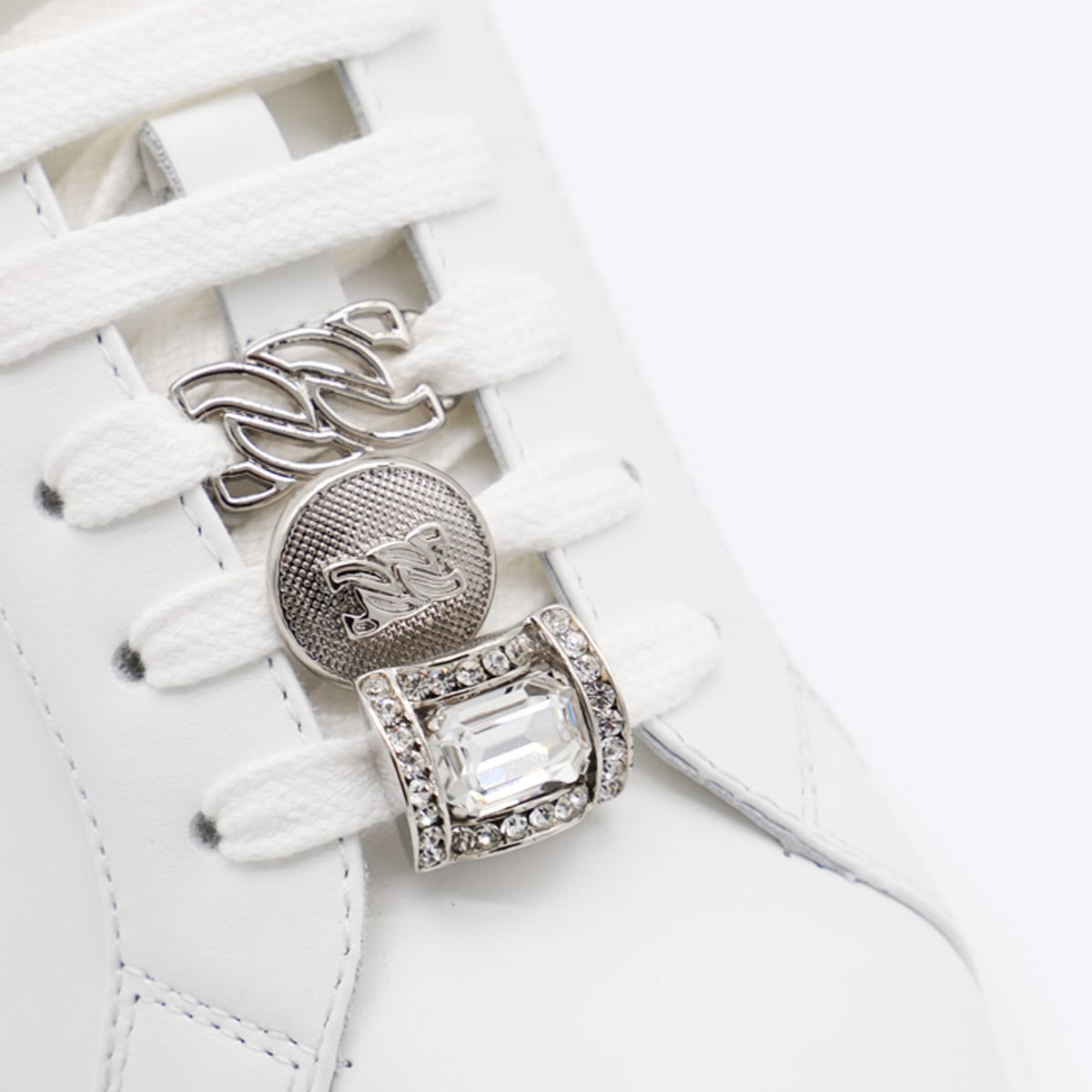 Casadei White Leather Sneakers In White