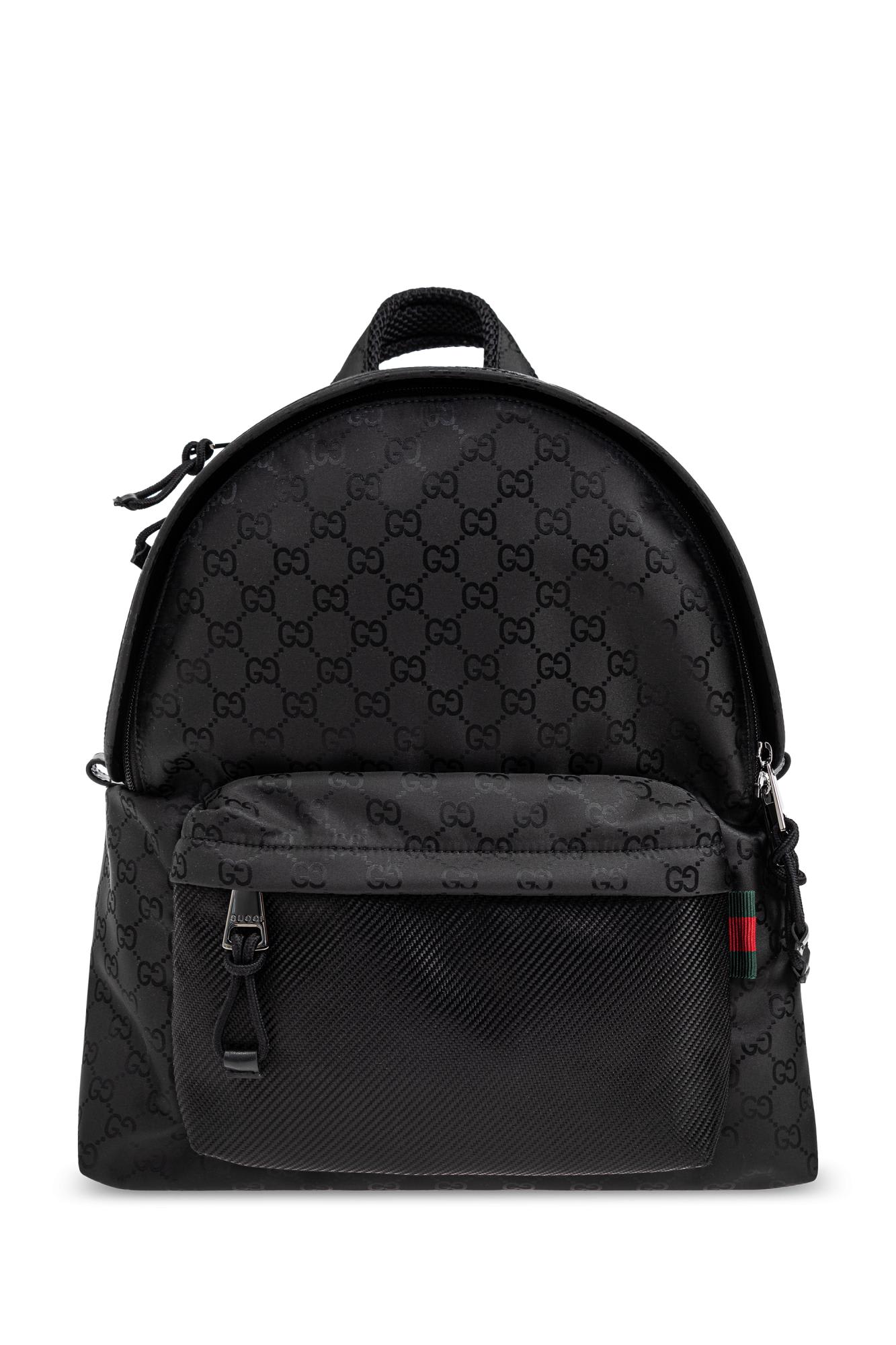 Backpack With Gg Pattern