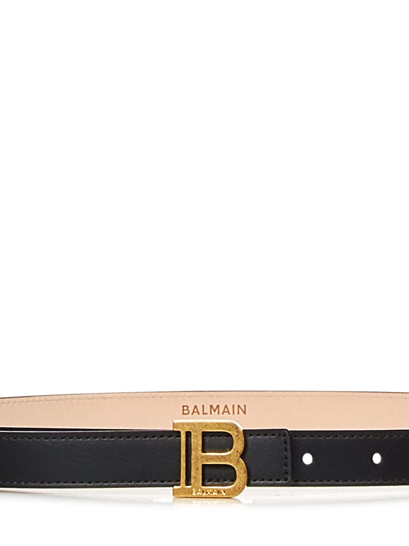 Shop Balmain Paris B-belt Belt In Black