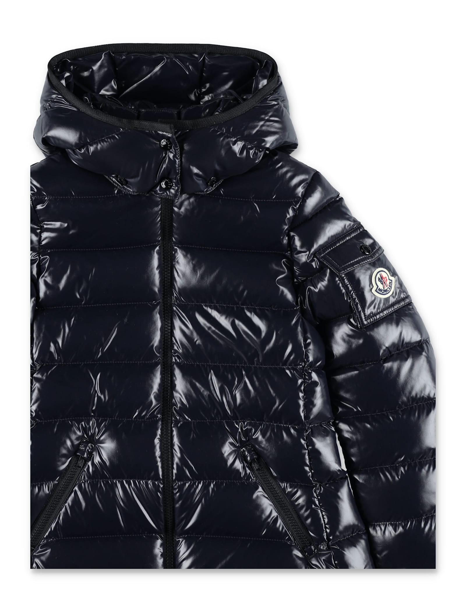 Moncler Kid - Moka Hooded Down Jacket In Blue