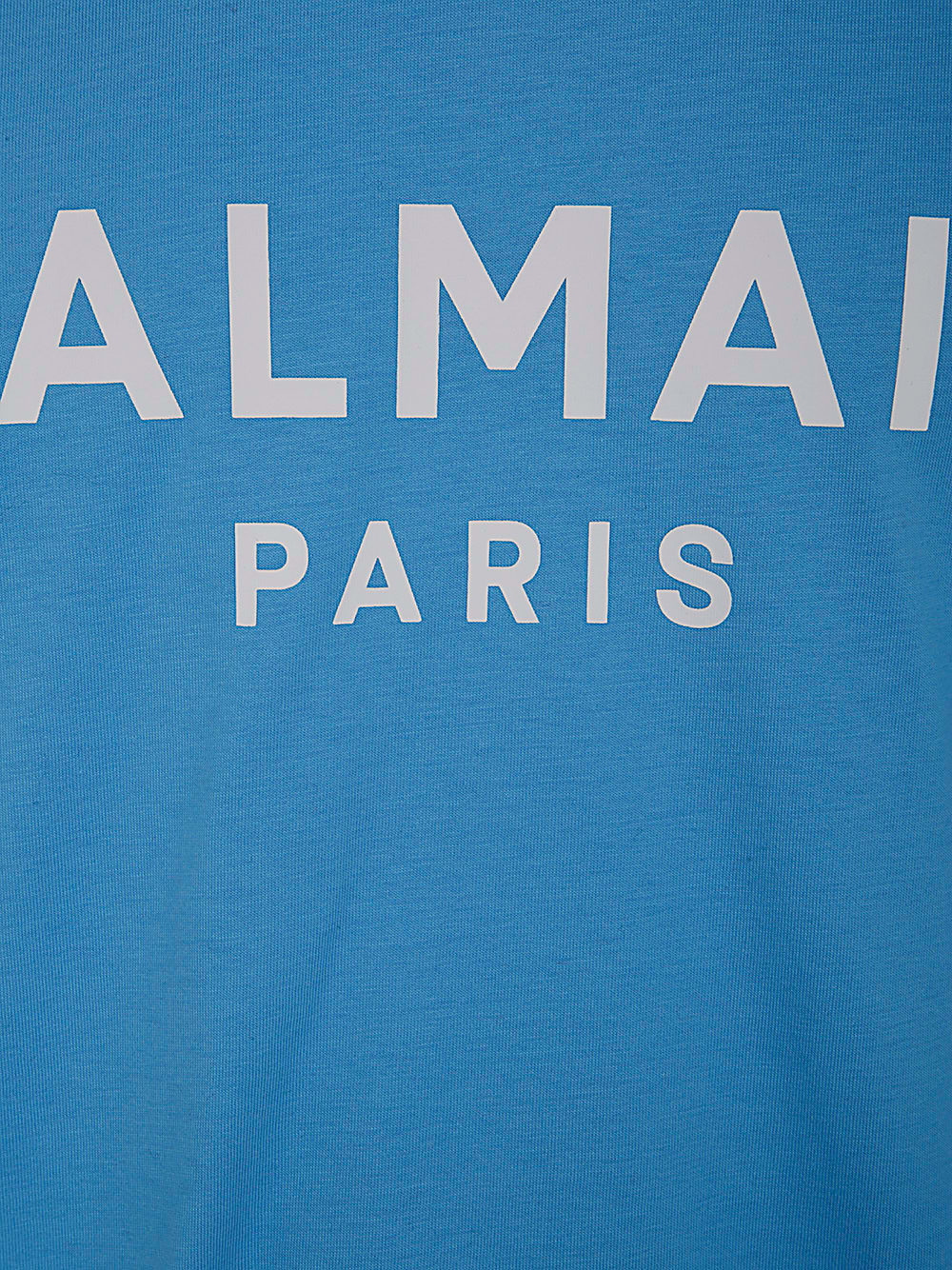 Shop Balmain Print T.shirt.straight Fit In Sme Sky Blue