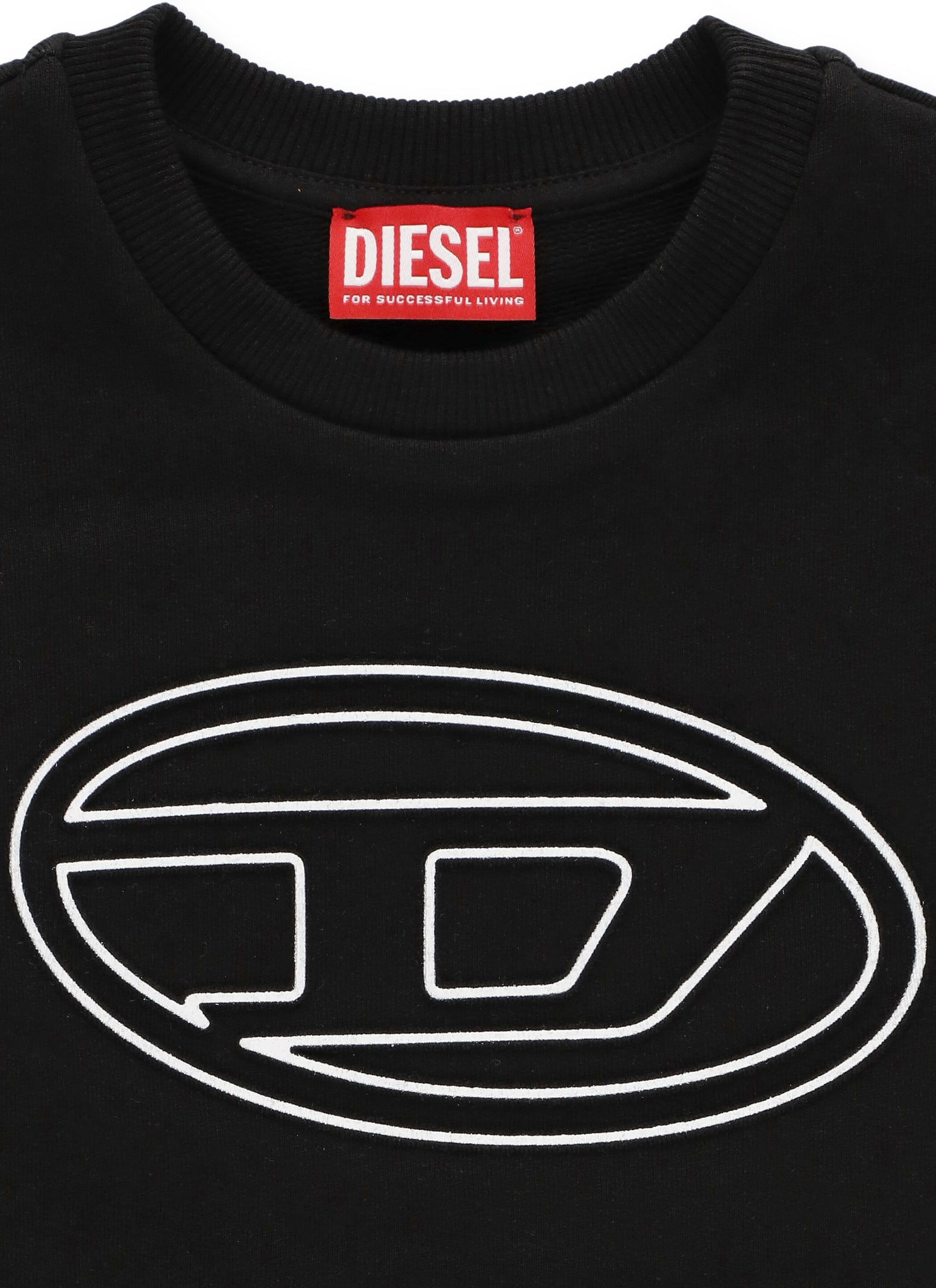 Shop Diesel Smartbigoval Over Sweatshirt In Black