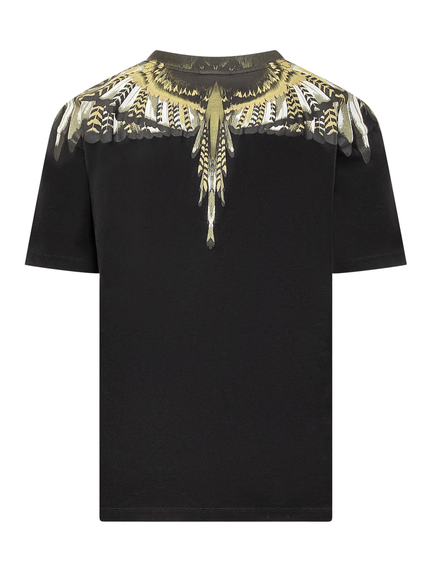 Shop Marcelo Burlon County Of Milan Grizzly Wings T-shirt In Black Olive