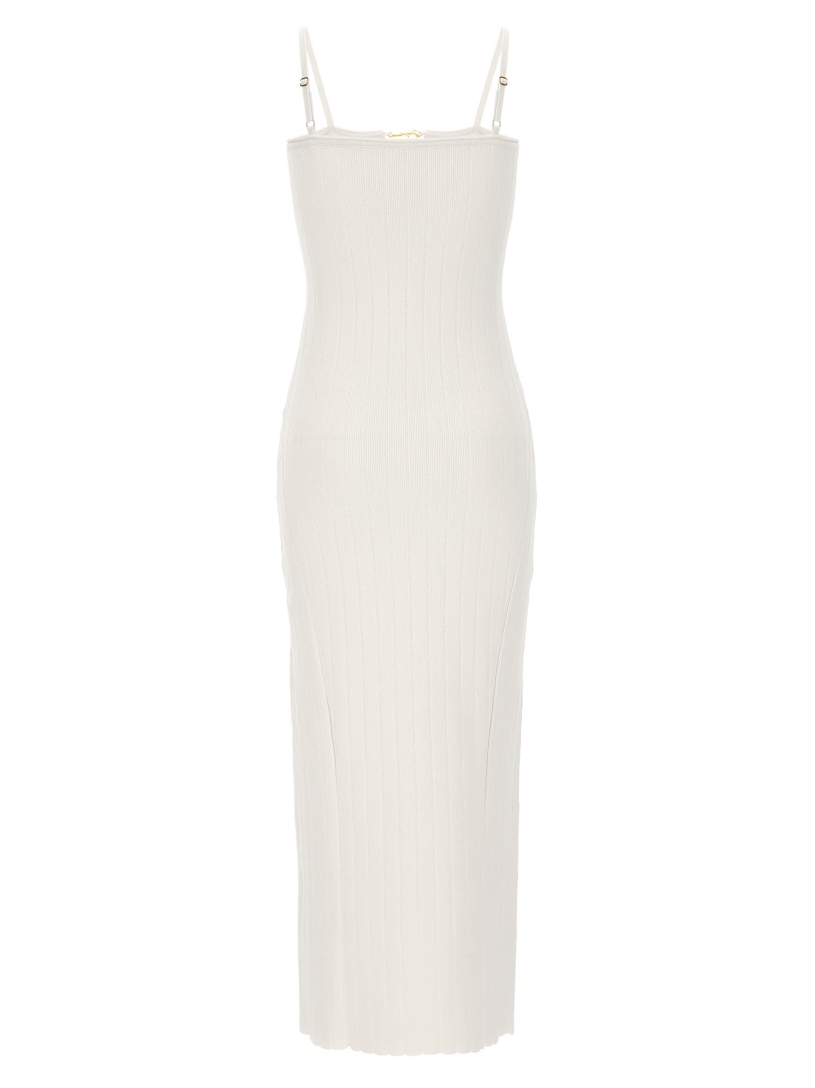 Shop Jacquemus La Robe Sierra Bretelles Dress In White