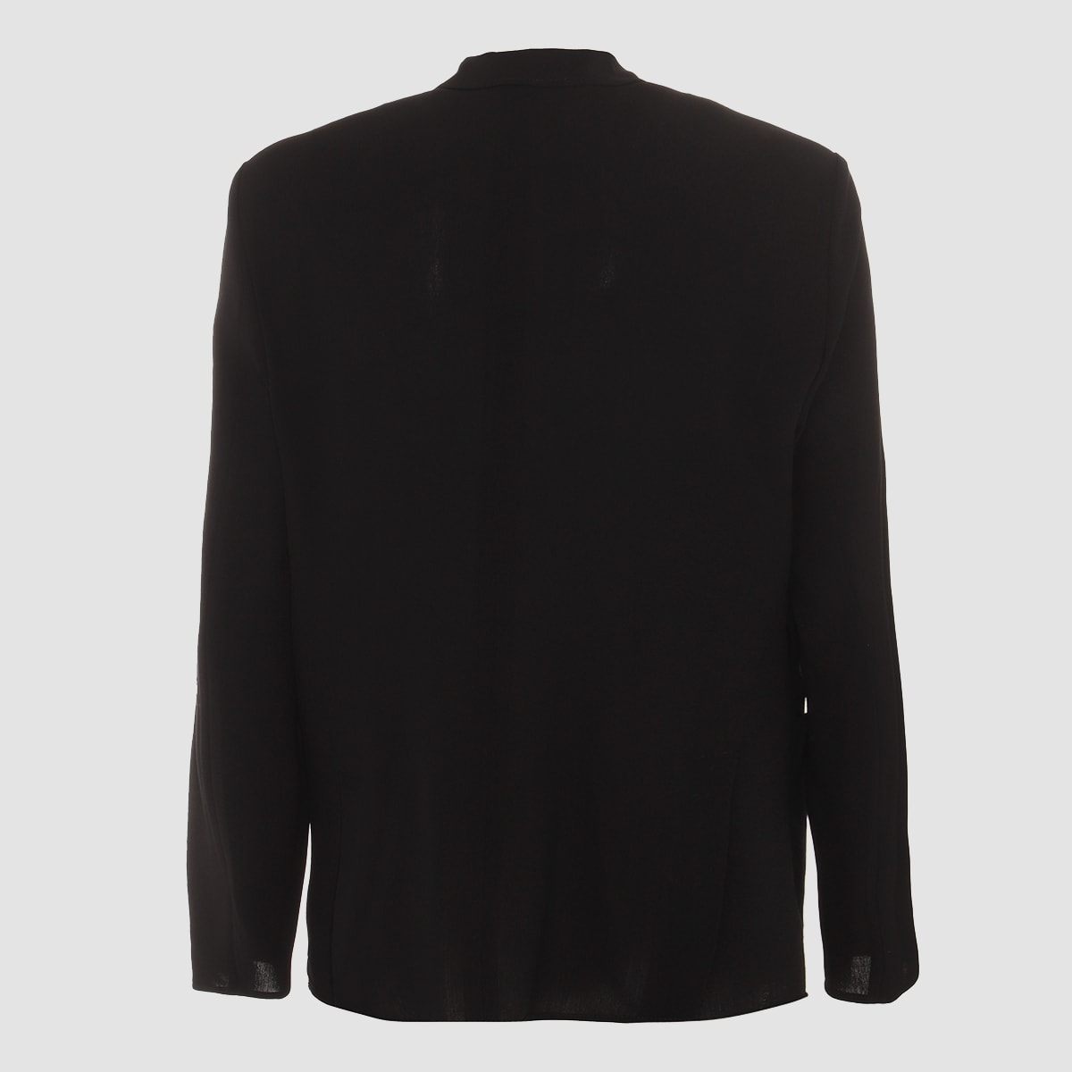 Giorgio Armani Blue Virgin Wool Blazer In Black