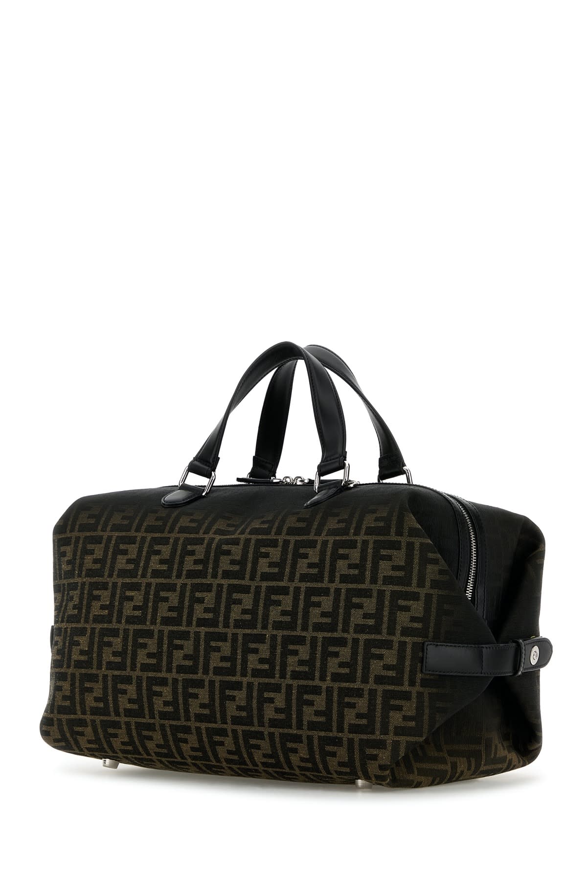 Shop Fendi Borsa A Mano Ff Logo In Tabacco