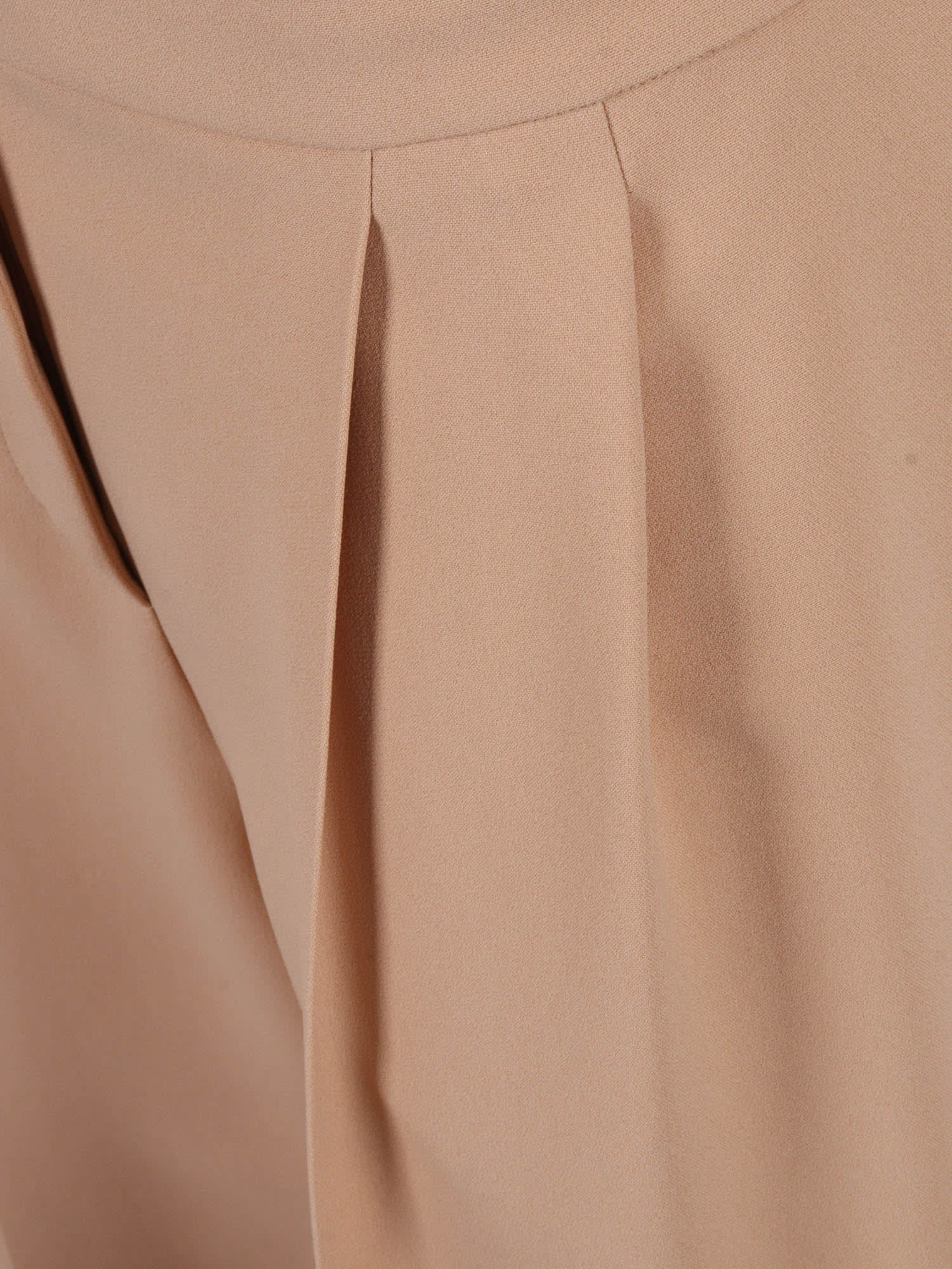 Alberta Ferretti High-waisted Wide-leg Trousers With Tailored Silhouette In Brown