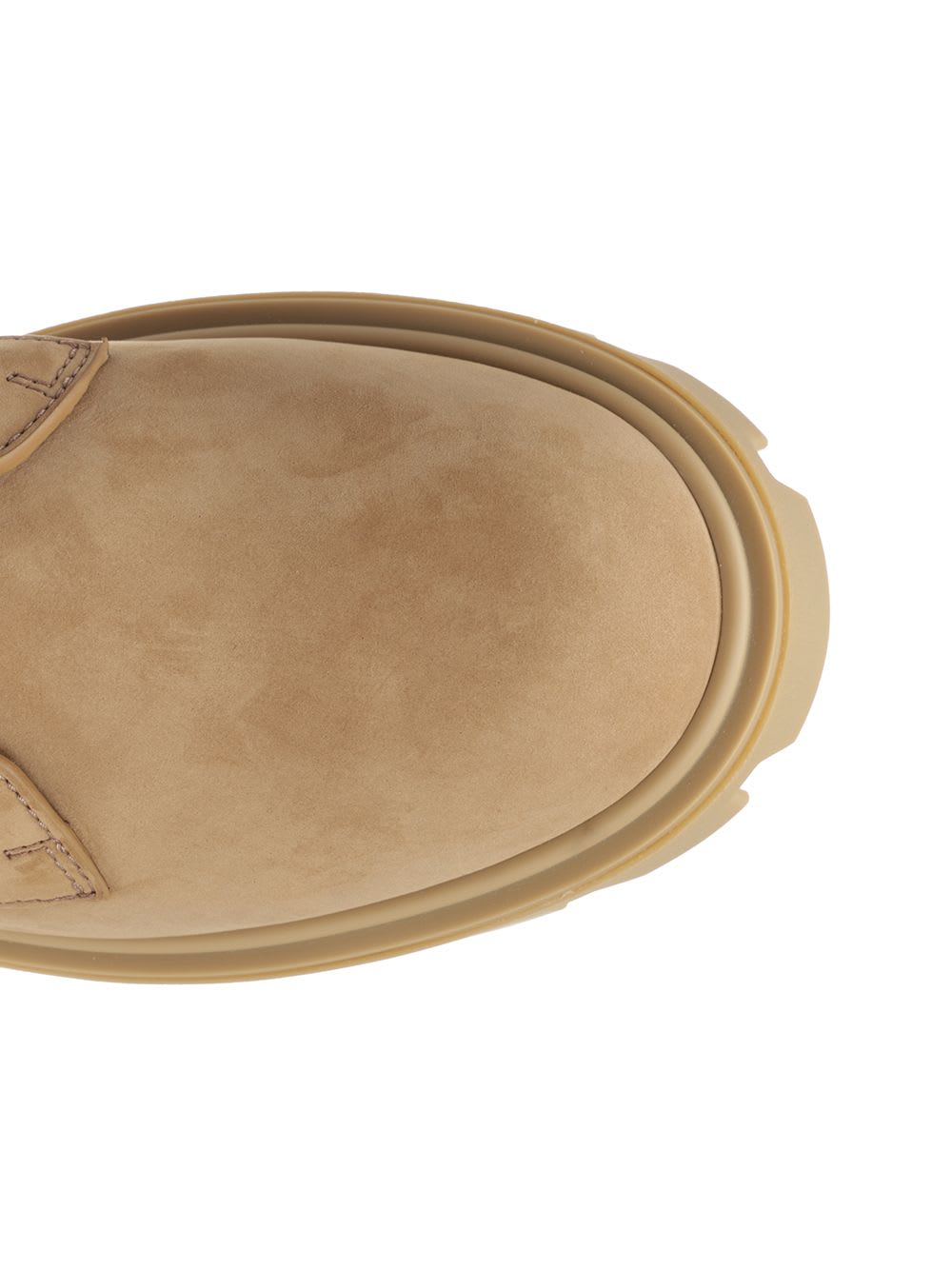 Moncler Peak City Ankle Boots Sneakers Beige In Brown