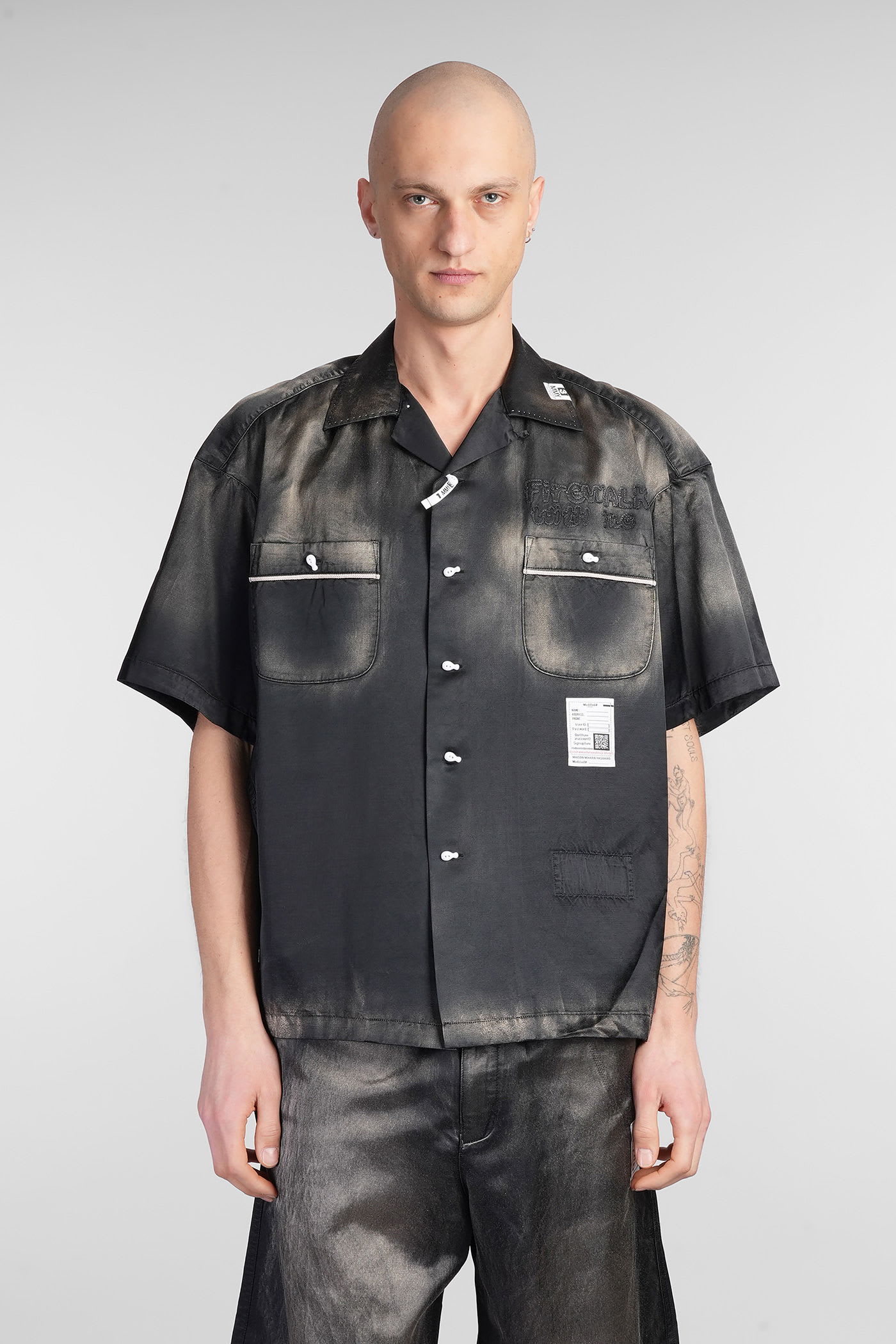Shirt In Black Cotton