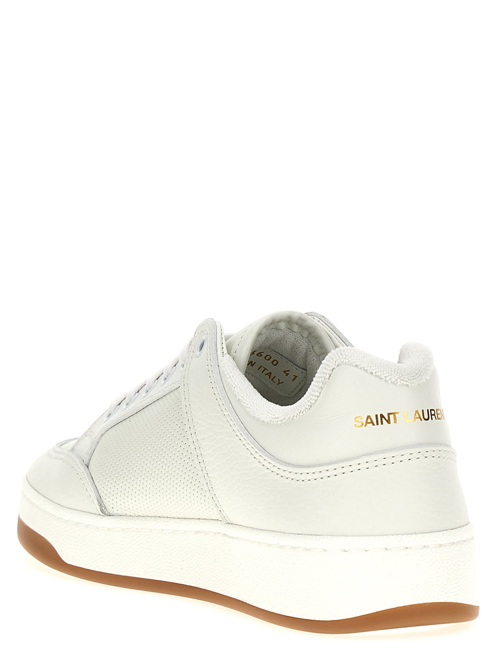 Shop Saint Laurent Sl/61 Sneakers In White