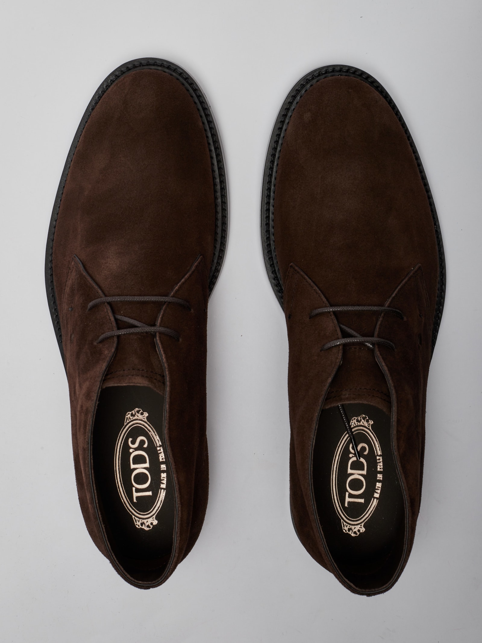 Tod's Polacco Extralight Suede Loafers In Testa Di Moro