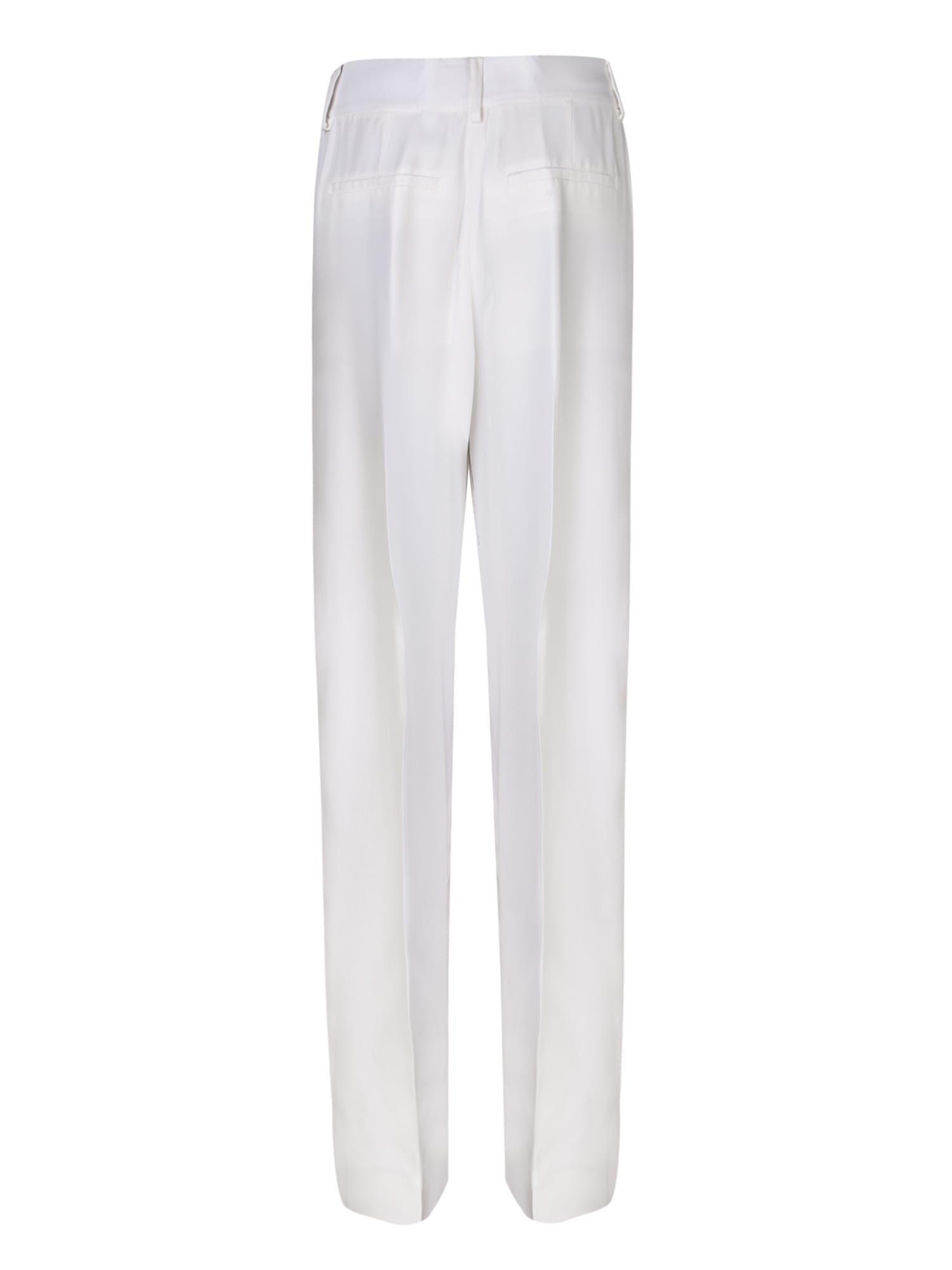 Shop Burberry Jane White Trousers