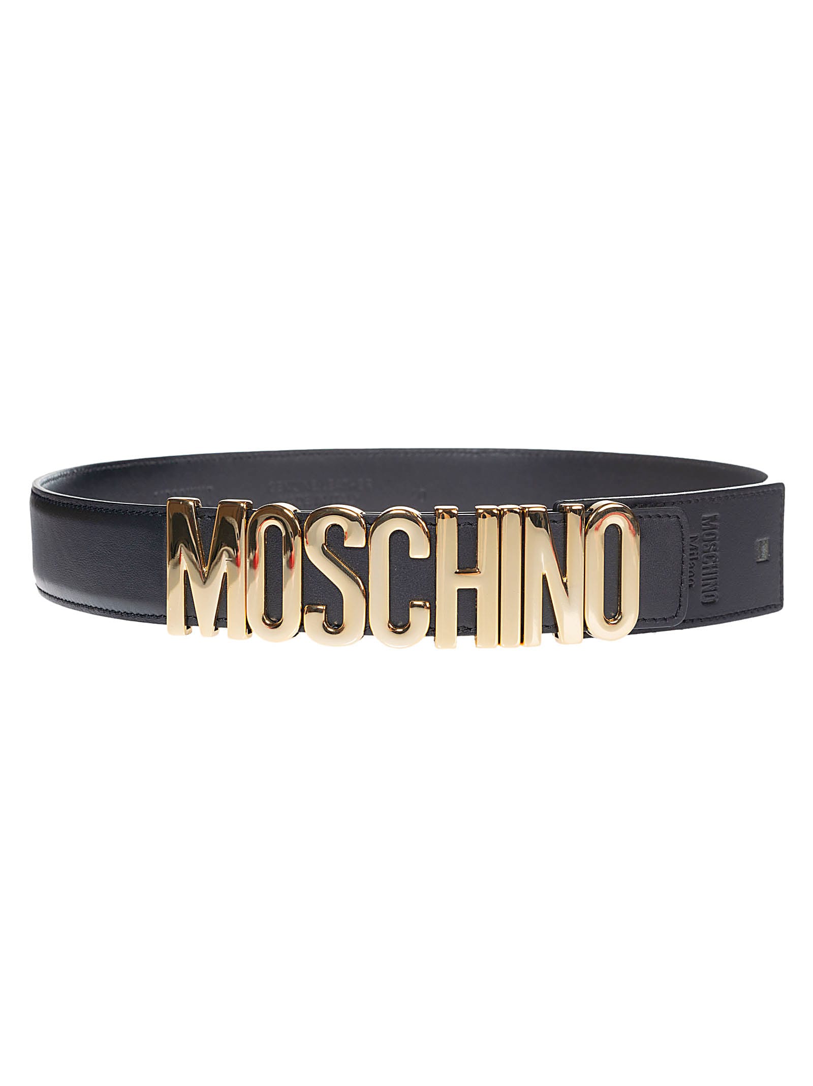 black moschino belt