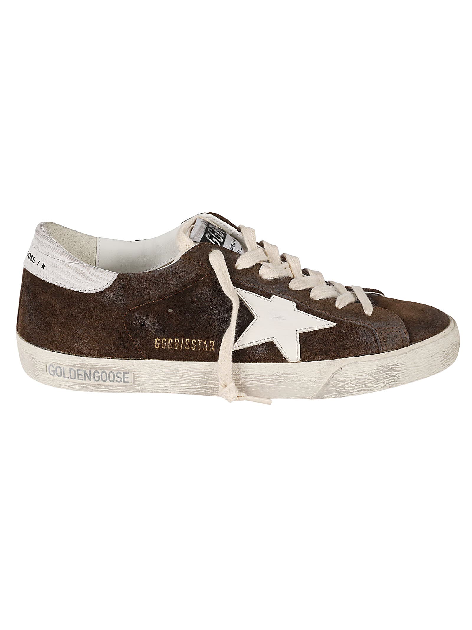 Shop Golden Goose Super-star Classic Sneakers In Marrone